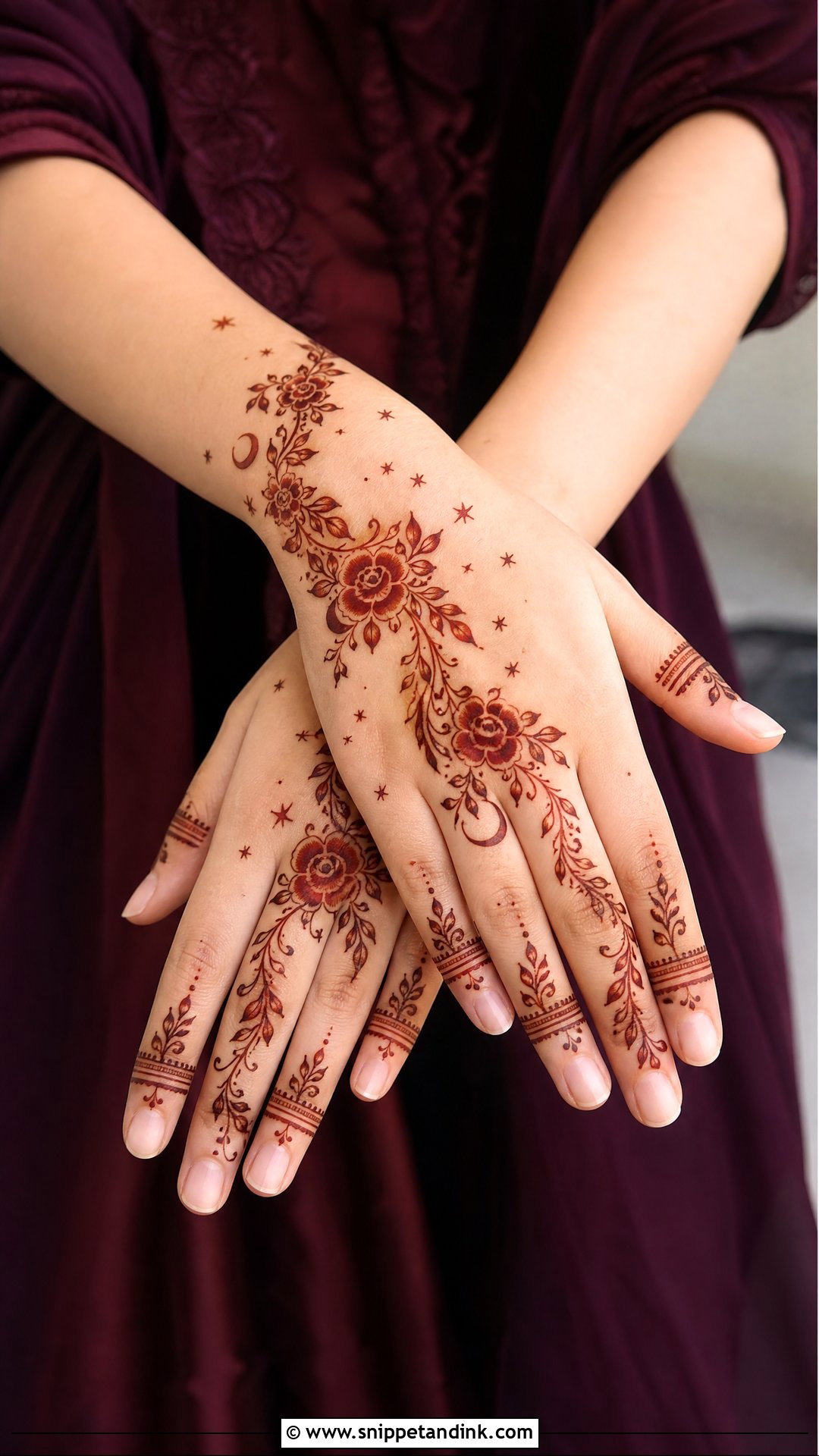 Arabic Ramadan Mehndi Design - Snippet and Ink - 30 Ramadan Mehndi Designs