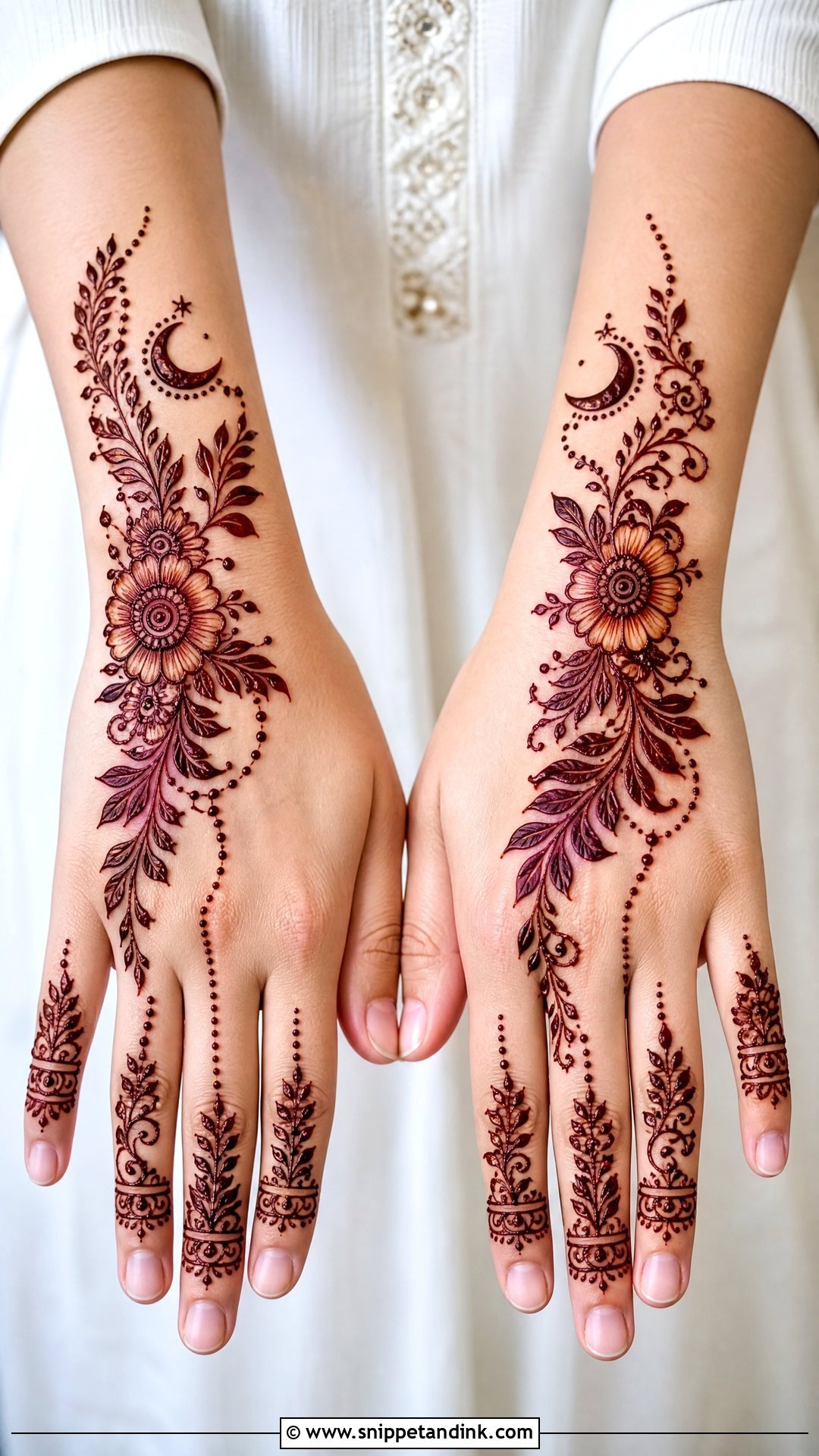 Arabic Ramzan Mehndi Design - Snippet and Ink - 30 Ramzan Mehndi Design Ideas