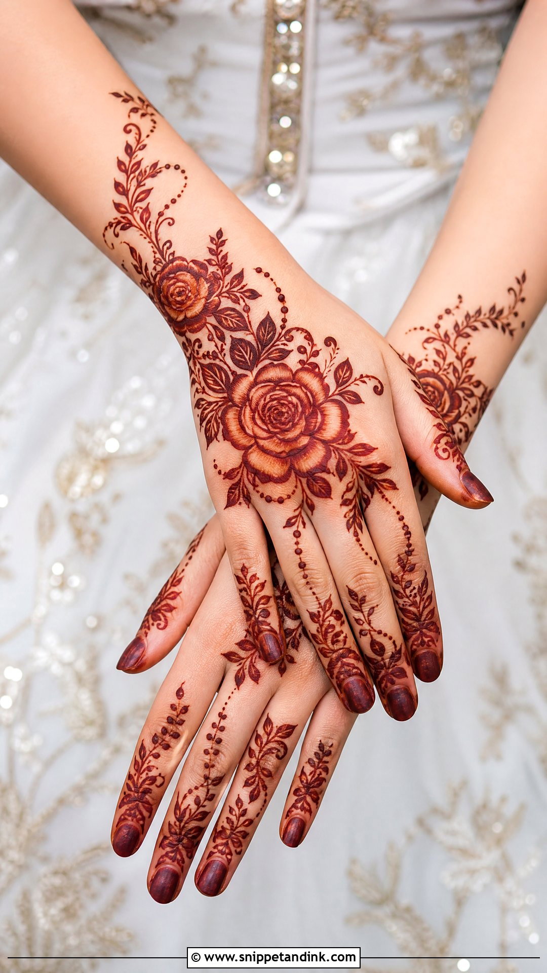 Arabic Rose Bridal Mehndi - Snippet and Ink - 25 Arabic Mehndi Designs Brides