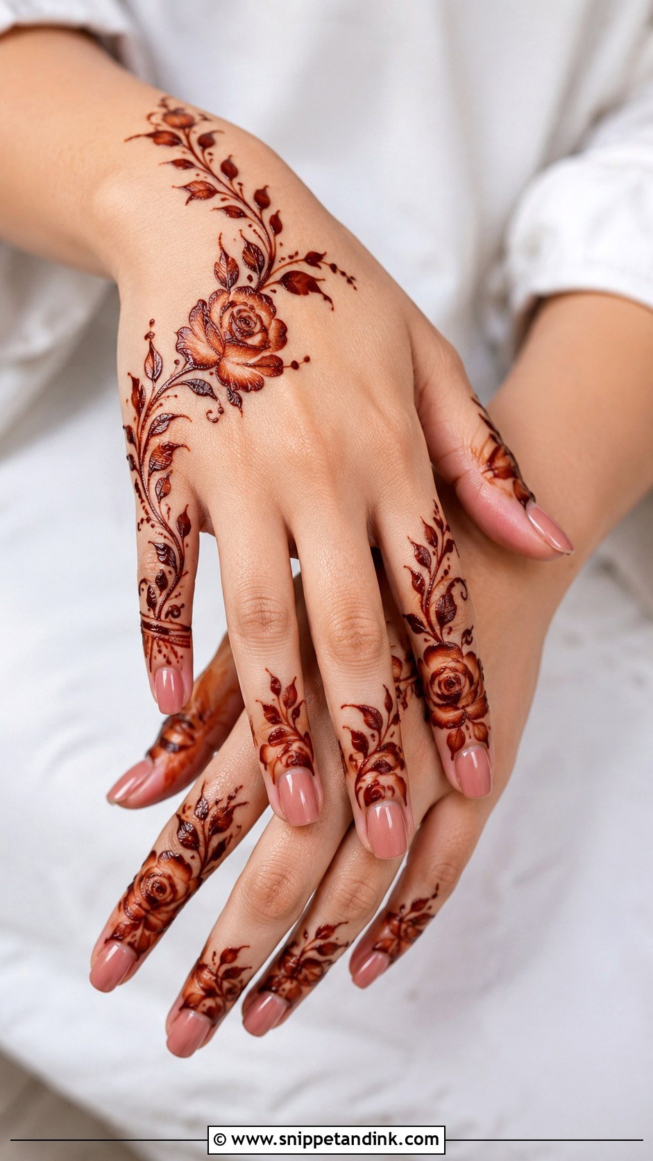 Arabic Rose Mehndi Design - Snippet and Ink - 35 Modern Arabic Mehndi Designs