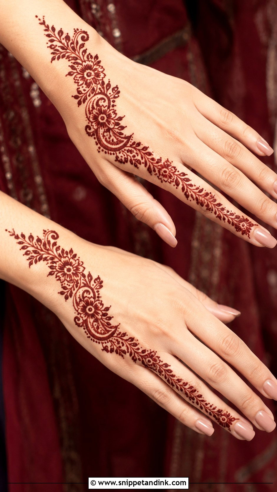 Arabic Side Hand Mehndi Design - Snippet and Ink - 30 Latest Arabic Mehndi Designs