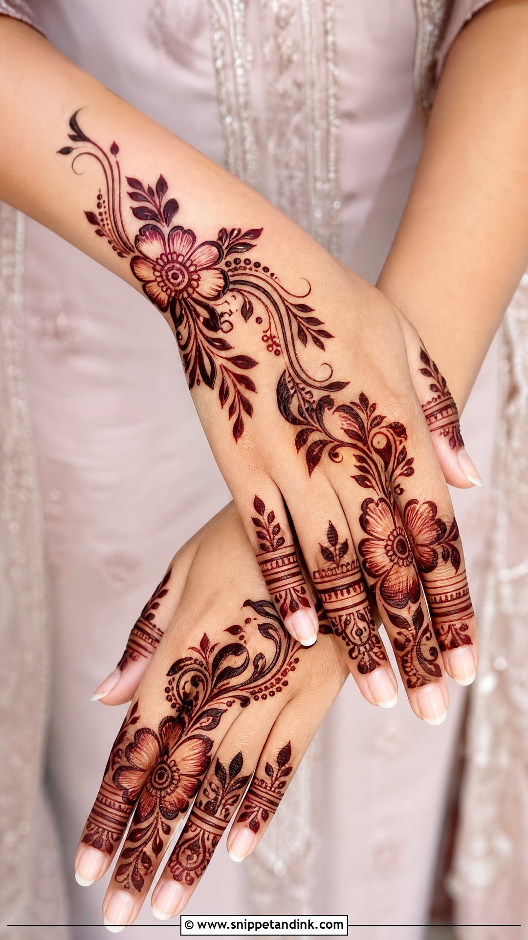 Arabic Upper Hand Mehndi Design - Snippet and Ink - 25 Upper Hand Mehndi Designs