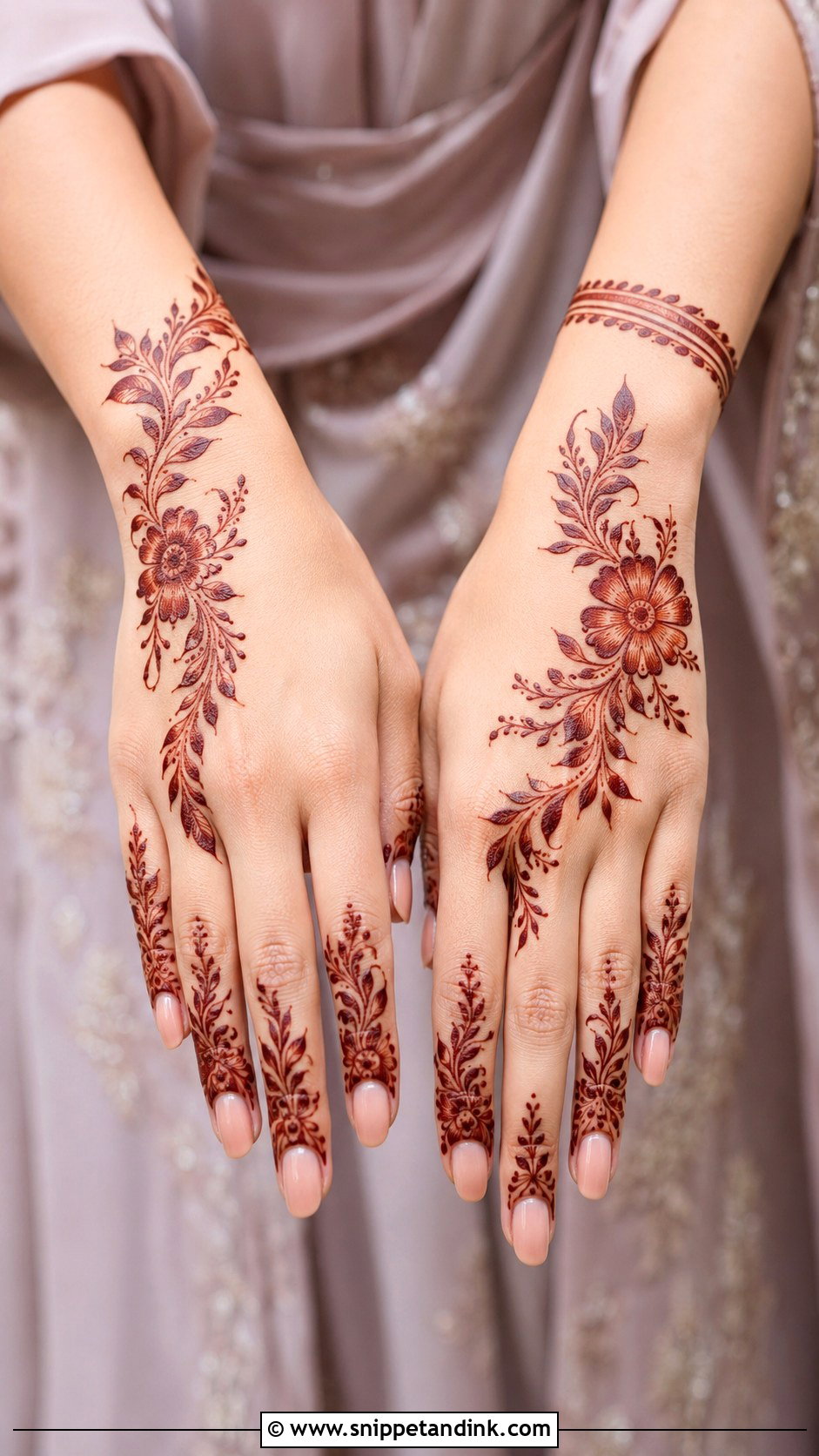 Arabic Wedding Guest Mehndi Design - Snippet and Ink - 35 Modern Arabic Mehndi Designs