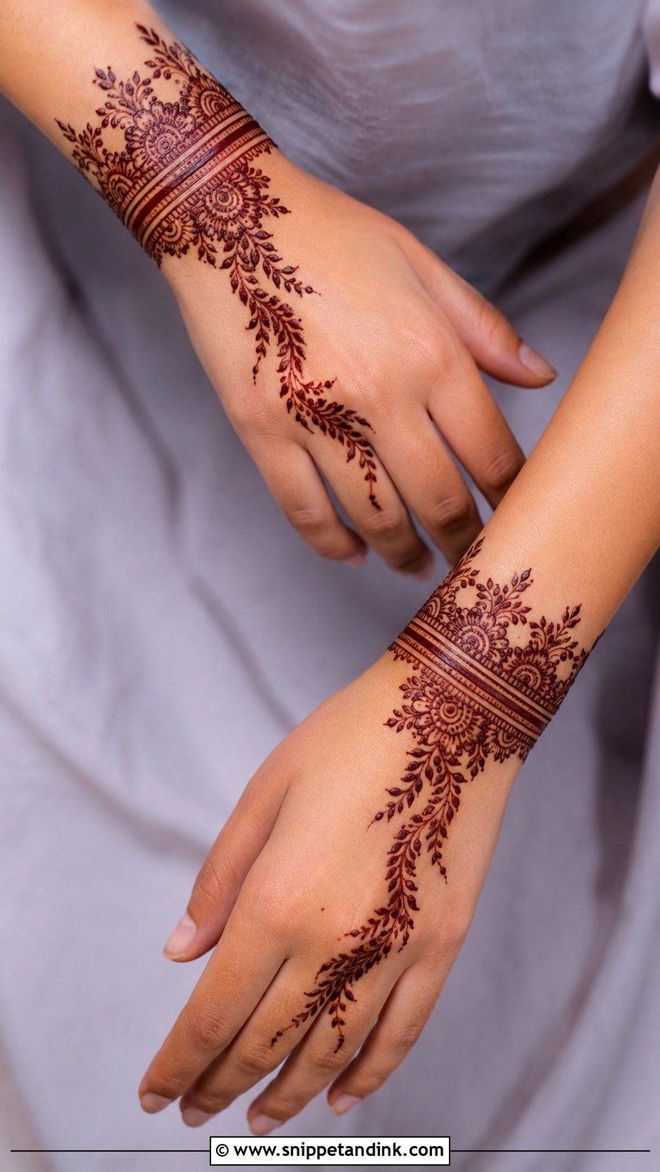 Arabic Wrist Mehndi Design - Snippet and Ink - 35 Modern Arabic Mehndi Designs