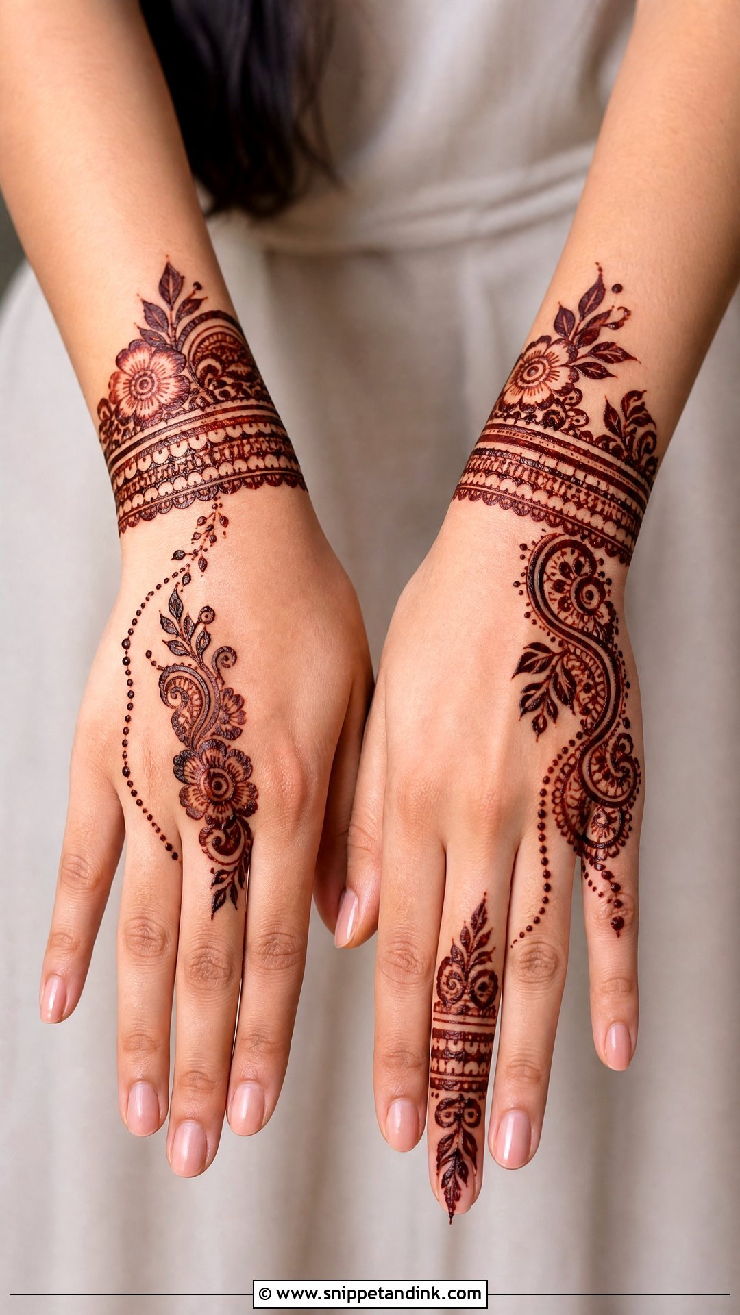 Arabic Wrist Mehndi Design - Snippet and Ink - 35 Arabic Mehndi Designs