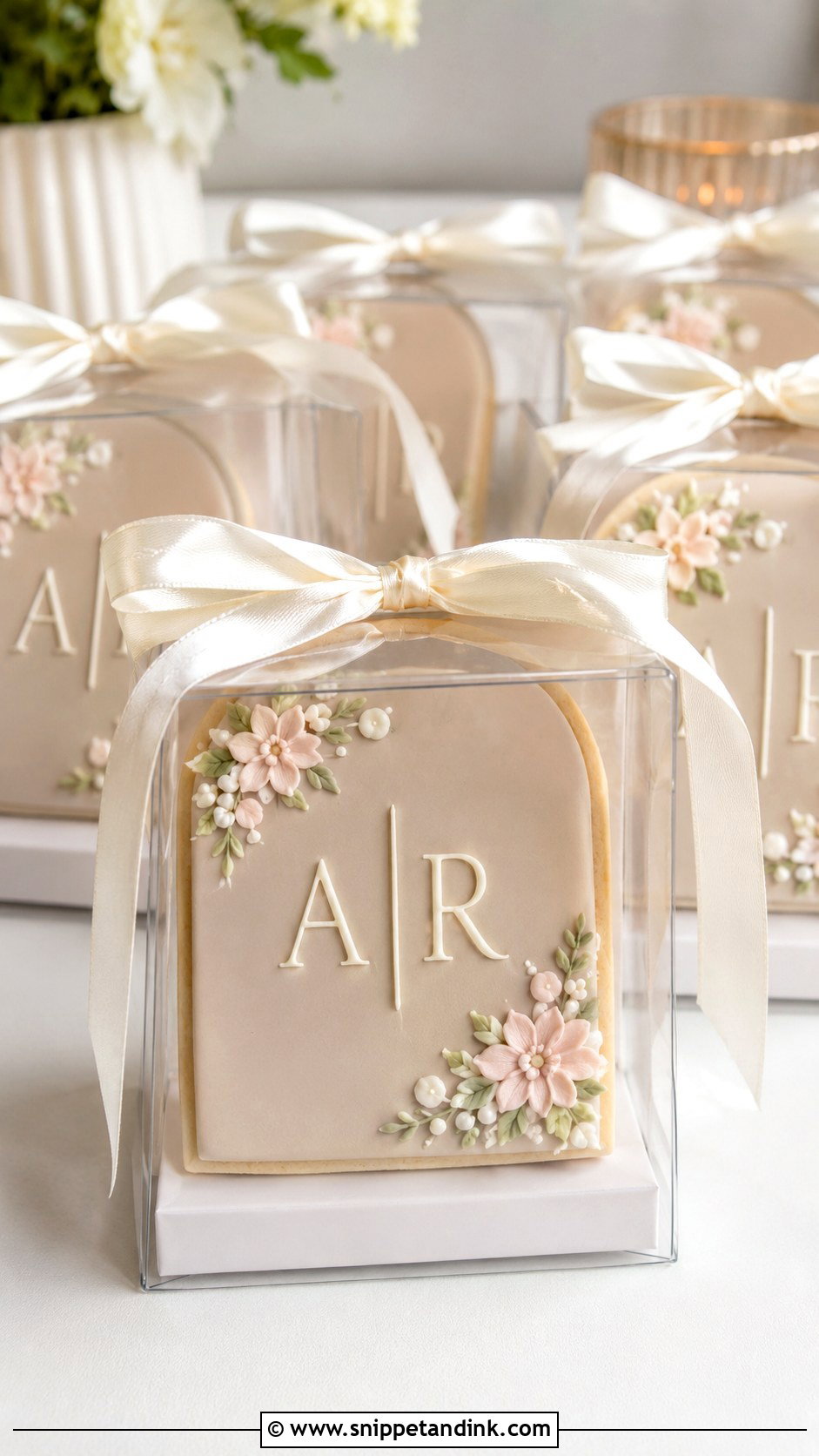 Arch Initial Wedding Cookies - Snippet and Ink - 20 Initial Wedding Cookies