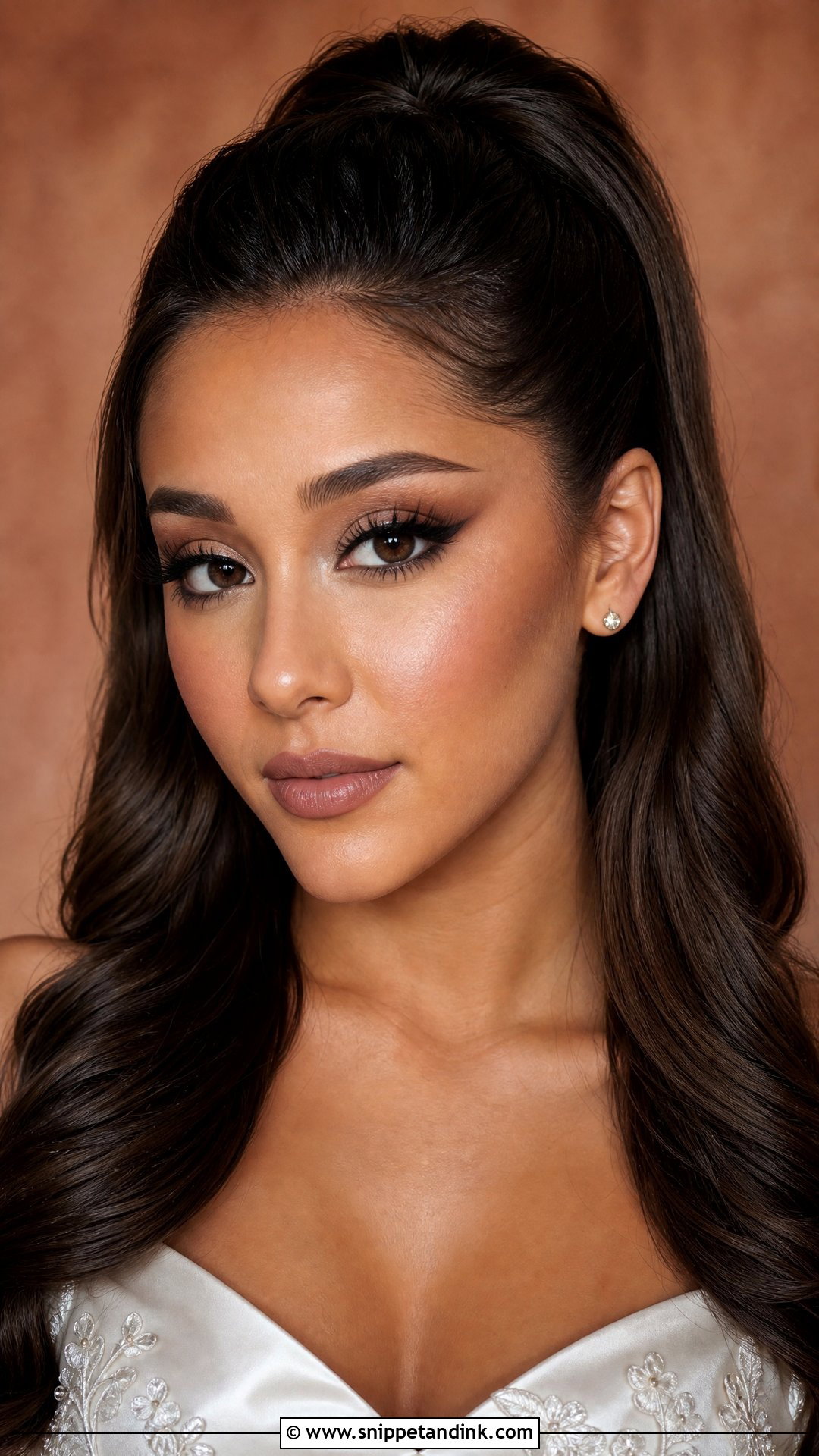 Ariana Grande Brown Smokey Wedding Makeup - Snippet and Ink - 20 Ariana Grande Wedding Makeup Ideas