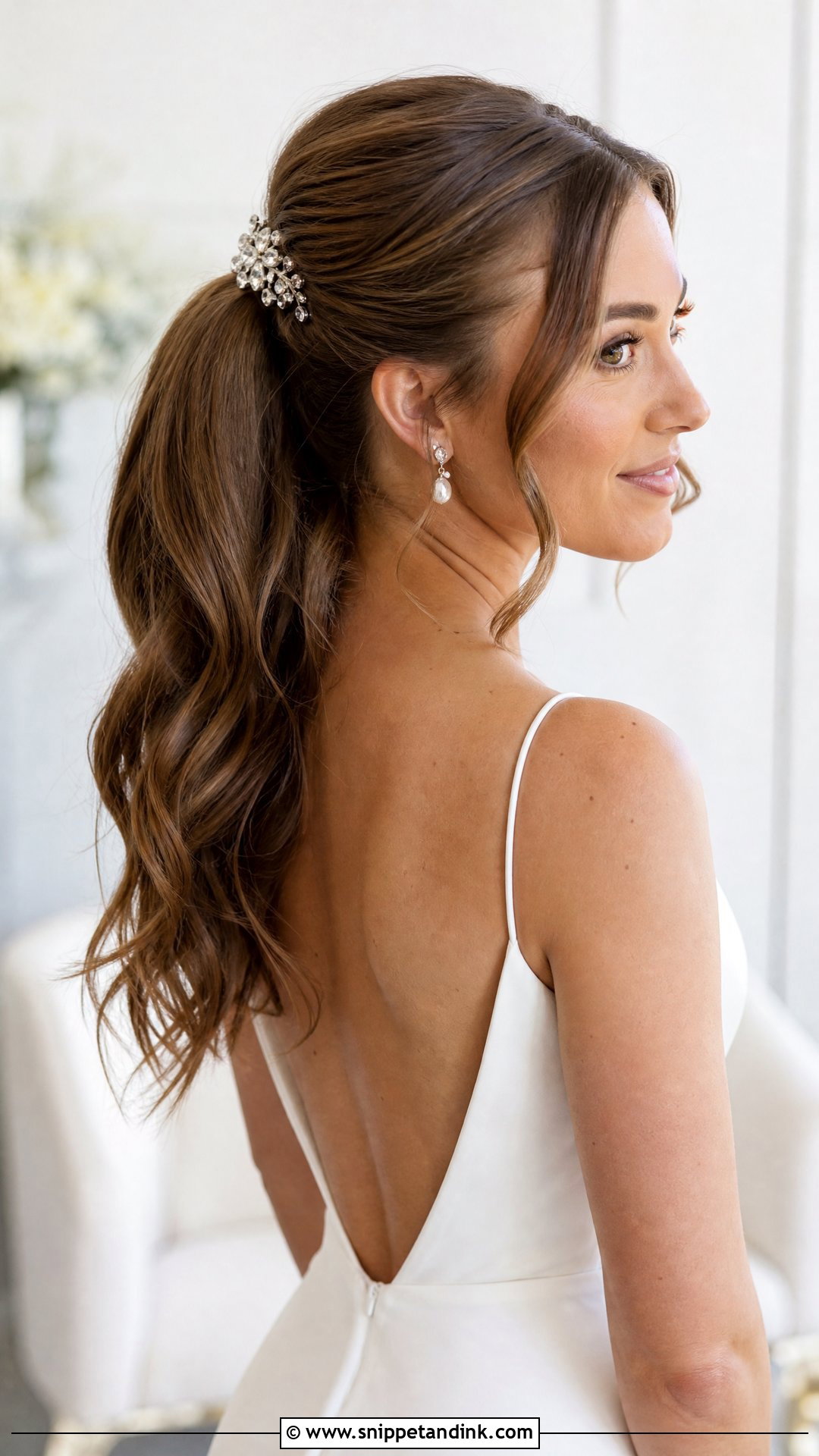 Ariana Grande Half Up Ponytail - Snippet and Ink - 20 Celebrity Wedding Hair Ideas