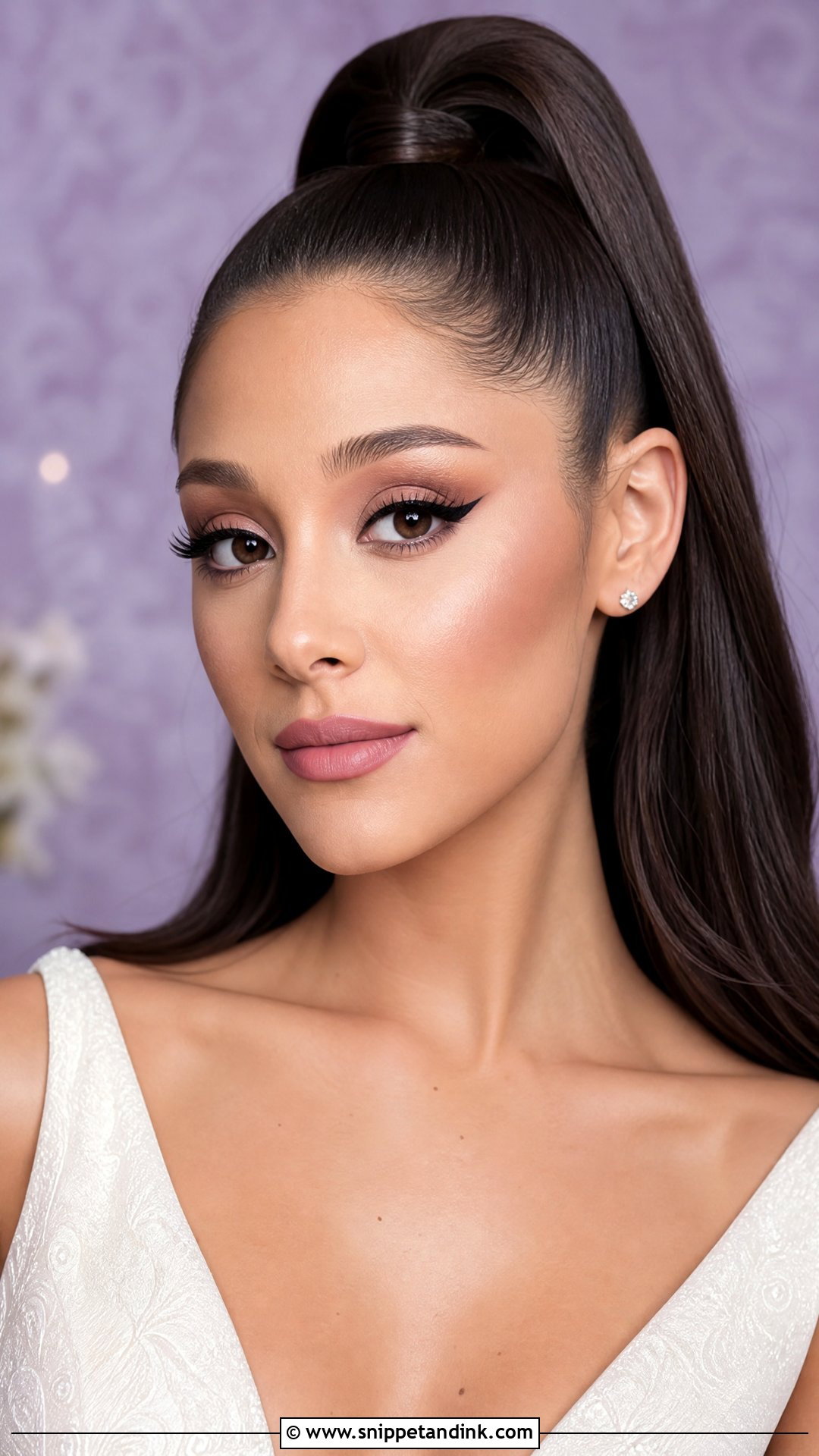 Ariana Grande Matte Bridal Makeup - Snippet and Ink - 20 Ariana Grande Wedding Makeup Ideas