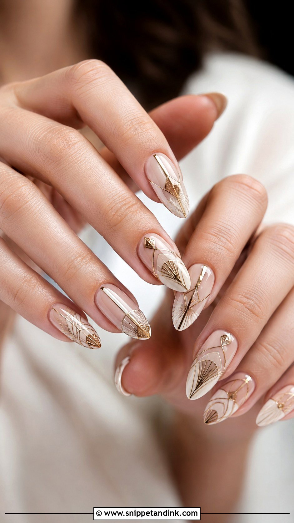 Art Deco Wedding Nails - Snippet and Ink - 20 Vintage Wedding Nails