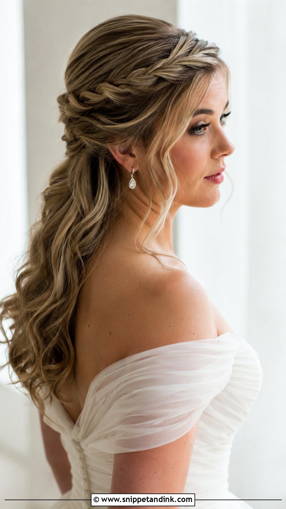 Ash Blonde Twisted Crown - Snippet and Ink - 25 Blonde Wedding Hair Ideas
