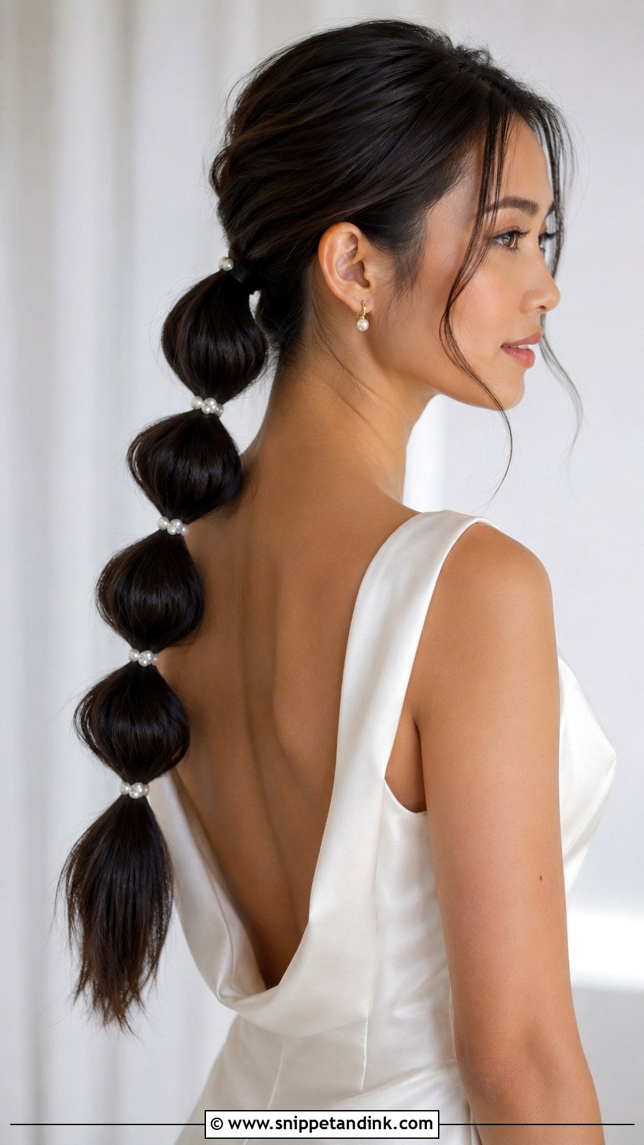 Asian Bridal Bubble Ponytail - Snippet and Ink - 20 Asian Bride Hair Ideas