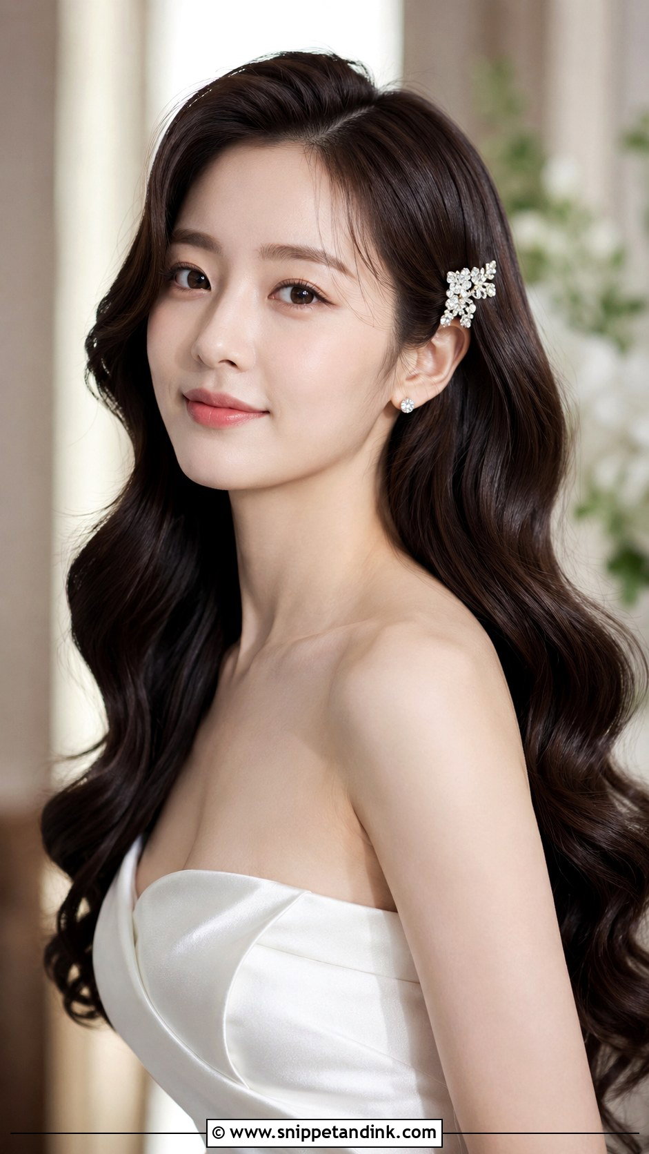 Asian Bridal Hollywood Waves - Snippet and Ink - 20 Asian Bridal Hairstyles