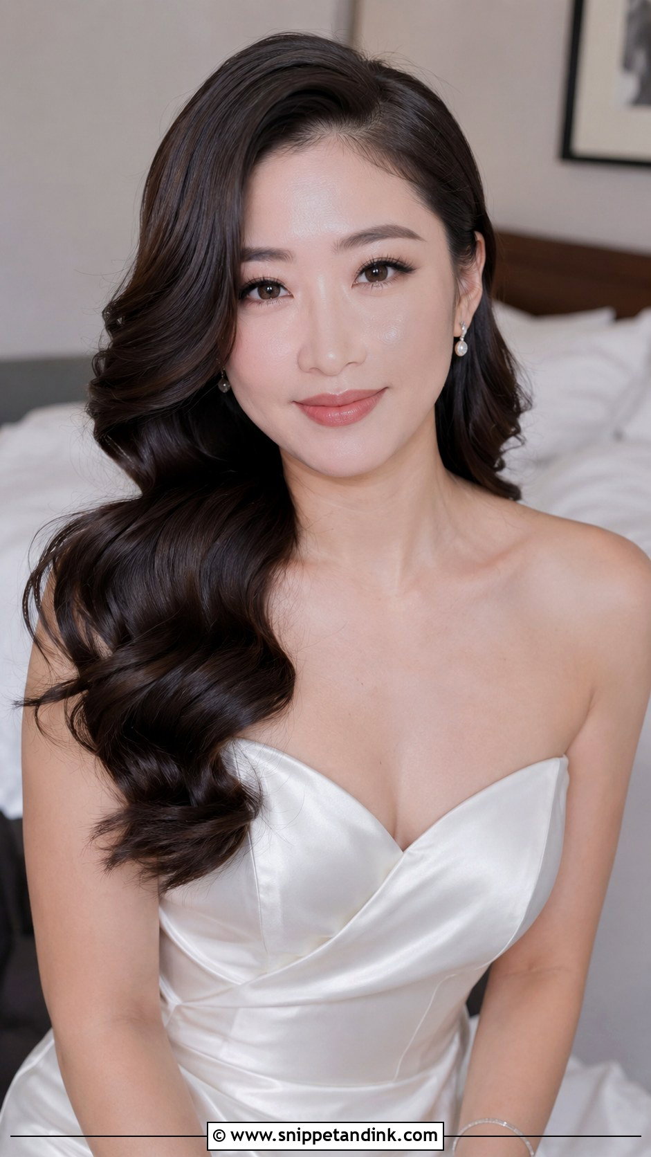 Asian Bridal Hollywood Waves - Snippet and Ink - 20 Asian Bride Hair Ideas