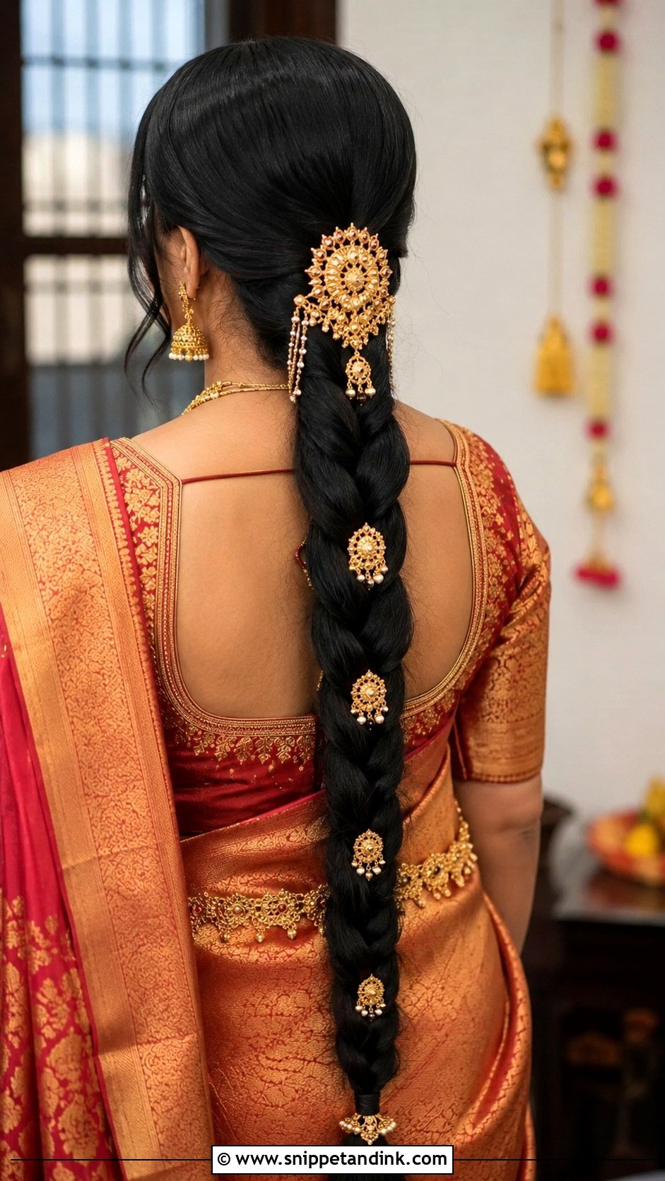 Asian Bridal Long Braid - Snippet and Ink - 20 Asian Bridal Hairstyles
