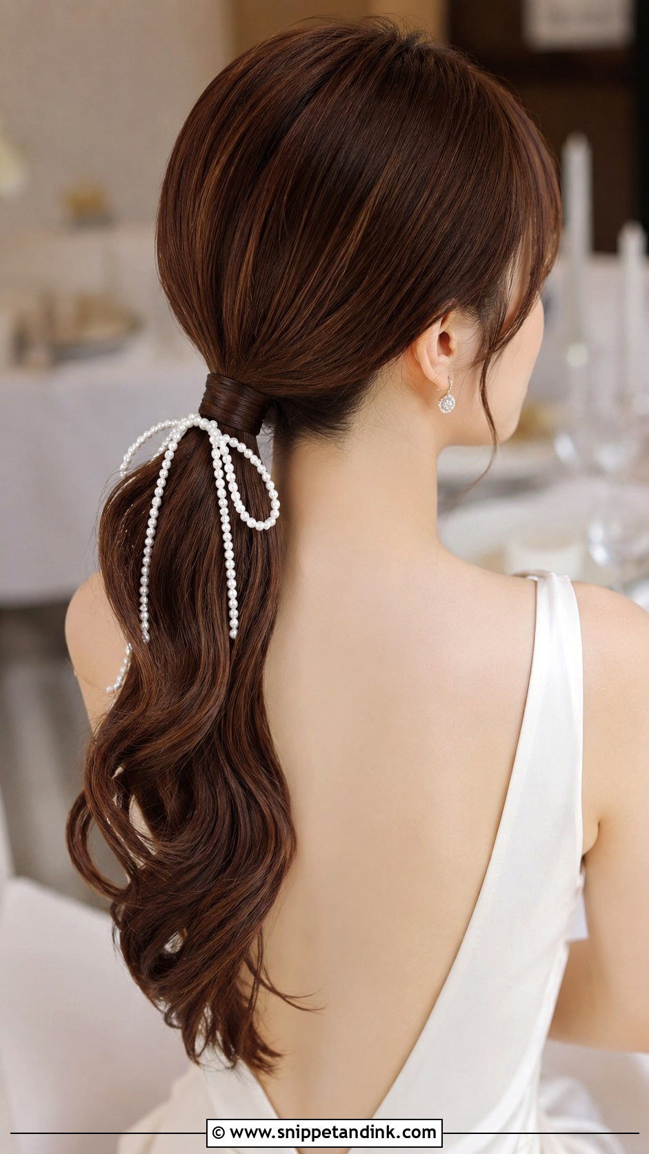 Asian Bridal Ponytail - Snippet and Ink - 20 Asian Bride Hair Ideas