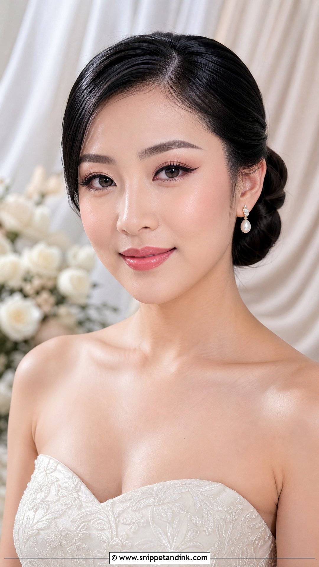 Asian Bride Classic Winged Liner Makeup - Snippet and Ink - 20 Asian Bride Makeup Ideas