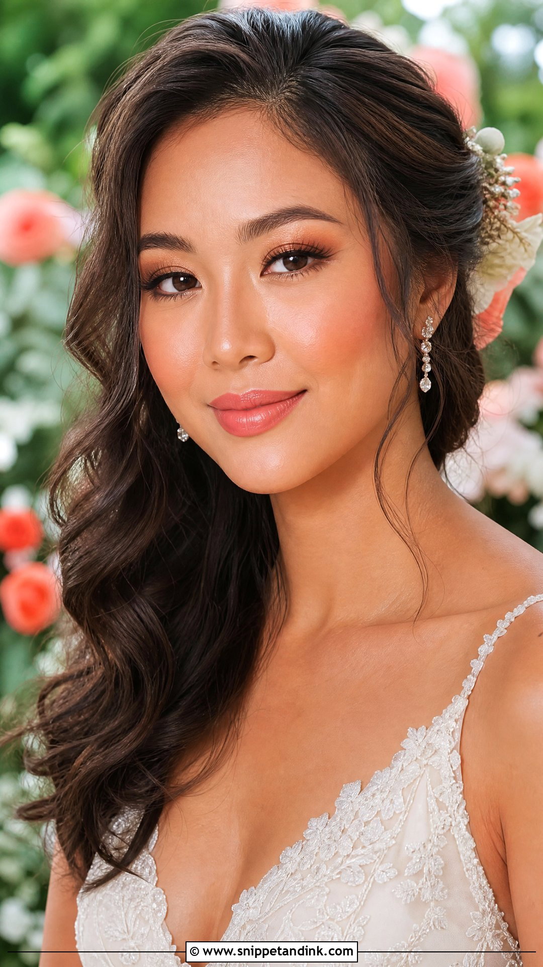 Asian Bride Coral Makeup - Snippet and Ink - 20 Asian Bride Makeup Ideas