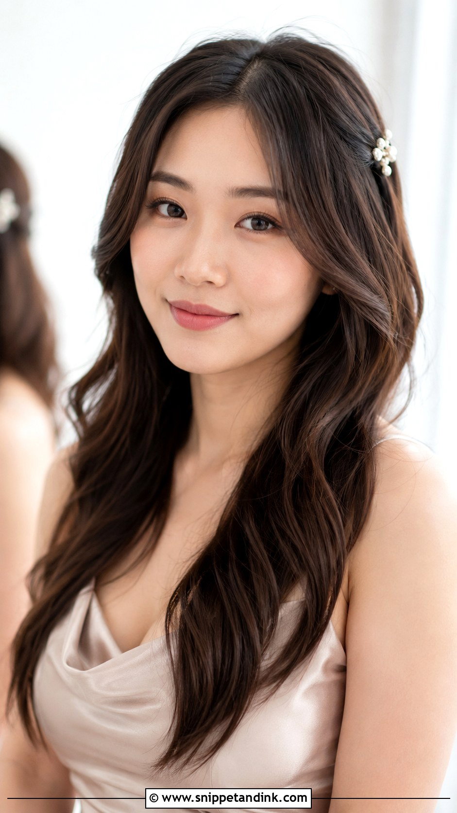 Asian Bridesmaid Loose Waves - Snippet and Ink - 20 Bridesmaid Hair Asian Ideas