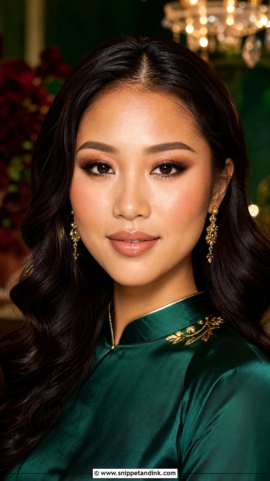 Asian Wedding Makeup With Brown Smokey Eyes - Snippet and Ink - 25 Asian Wedding Makeup Ideas