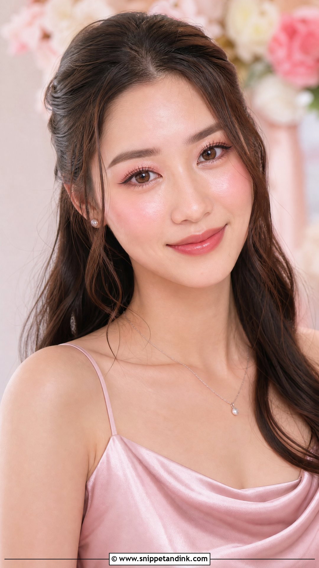 Asian Wedding Makeup With Pink Blush - Snippet and Ink - 25 Asian Wedding Makeup Ideas