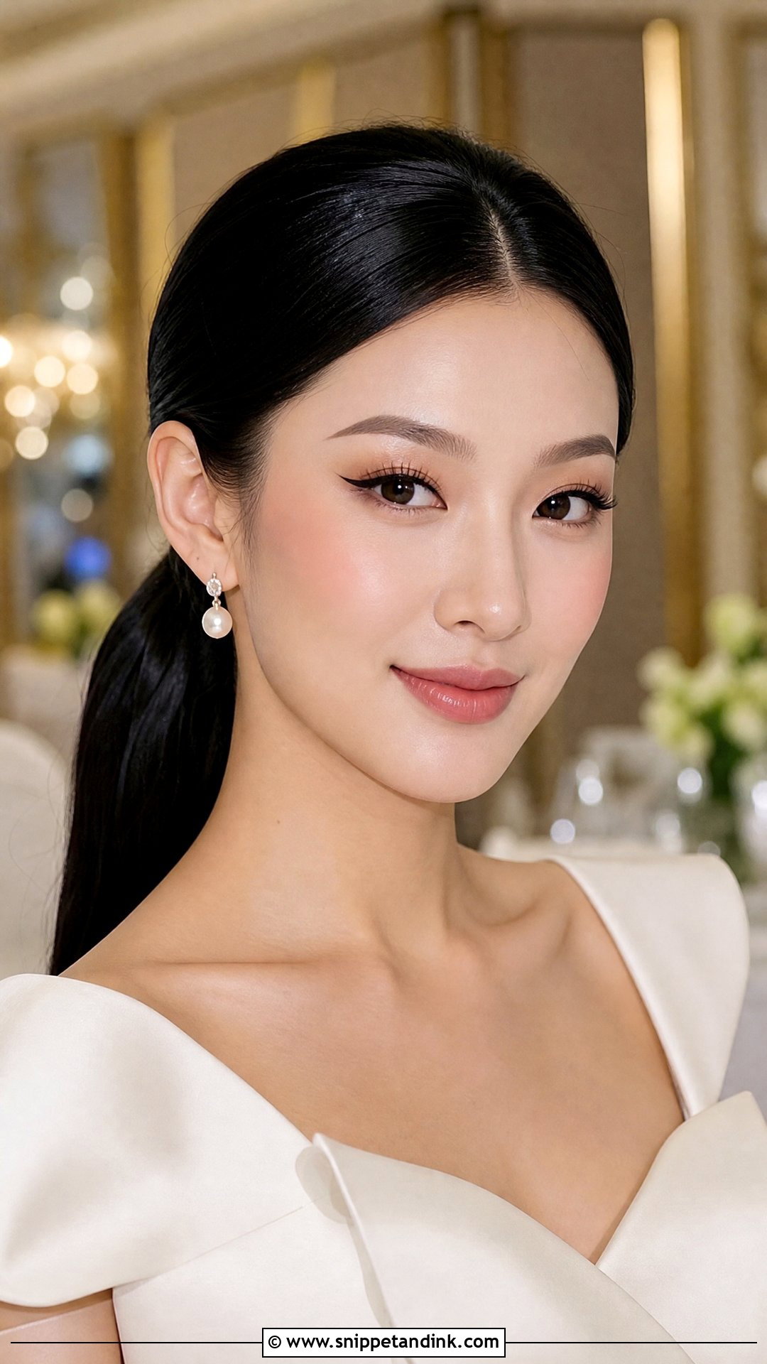 Asian Wedding Makeup With Winged Liner - Snippet and Ink - 25 Asian Wedding Makeup Ideas