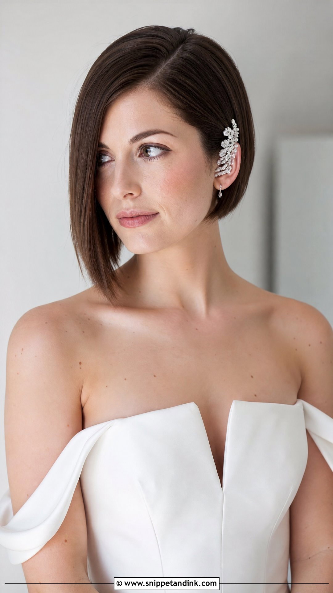 Asymmetrical Bob For Brides - Snippet and Ink - 20 Bob Hairstyle Wedding Ideas