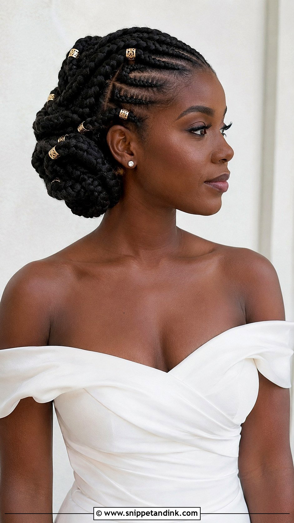 Asymmetrical Braided Updo - Snippet and Ink - 20 4c Bridal Hairstyles