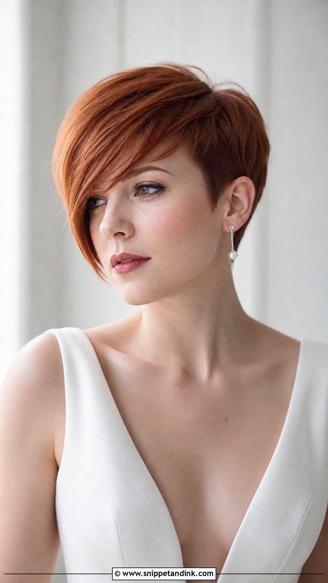 Asymmetrical Pixie Cut - Snippet and Ink - 20 Pixie Short Hair Wedding Styles