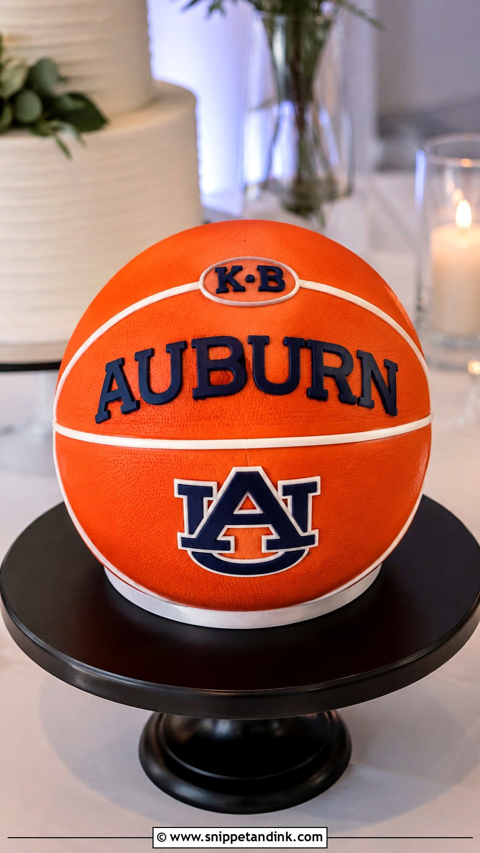 Auburn Basketball Groom Cake - Snippet and Ink - 20 Auburn Wedding Groom Cake Ideas