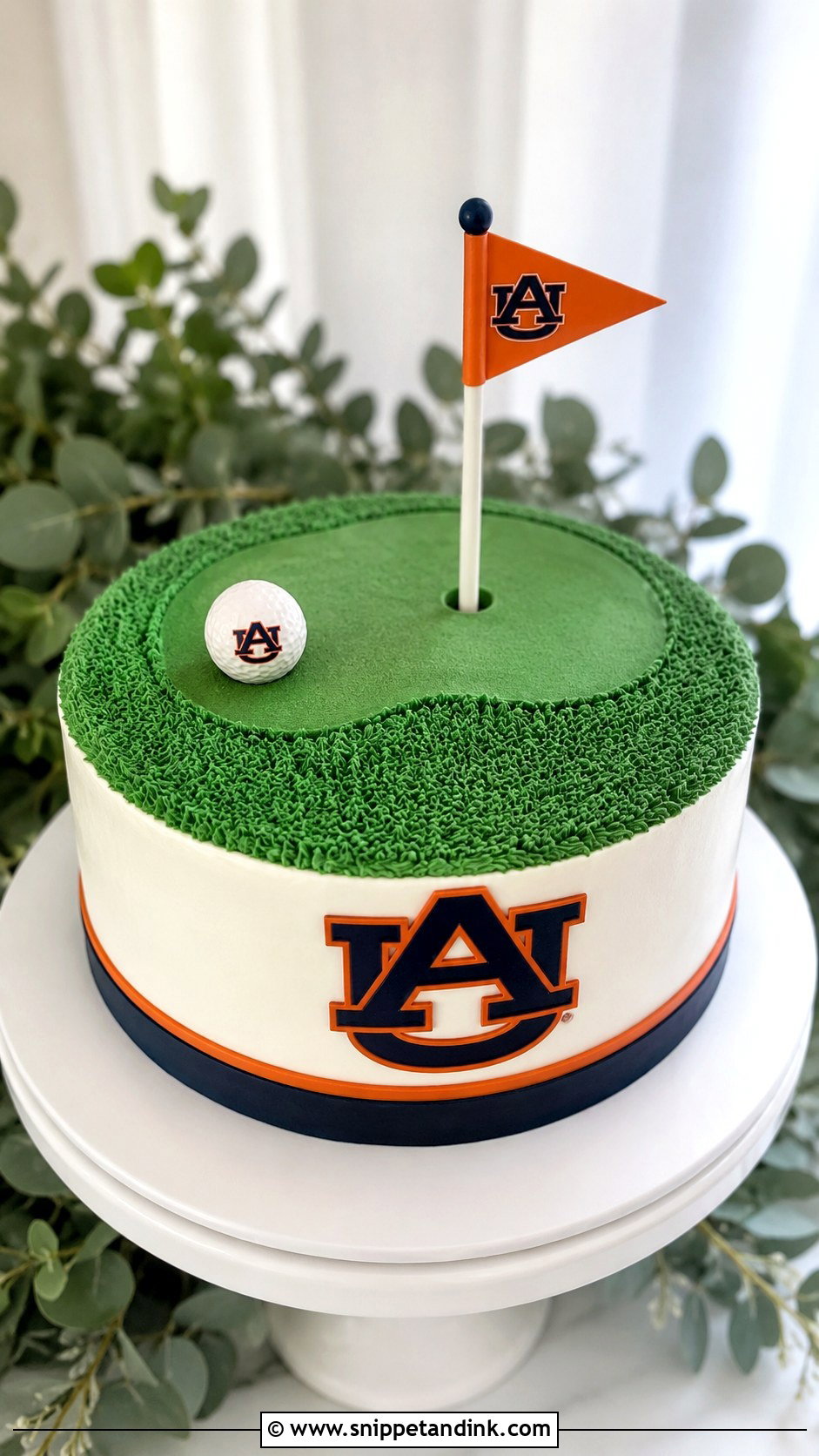 Auburn Golf Groom Cake - Snippet and Ink - 20 Auburn Wedding Groom Cake Ideas