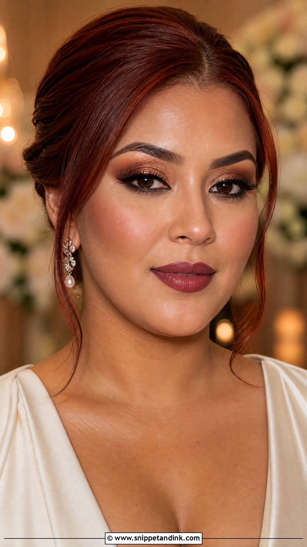 Auburn Hair Wedding Makeup - Snippet and Ink - 25 Wedding Makeup Redhead Ideas