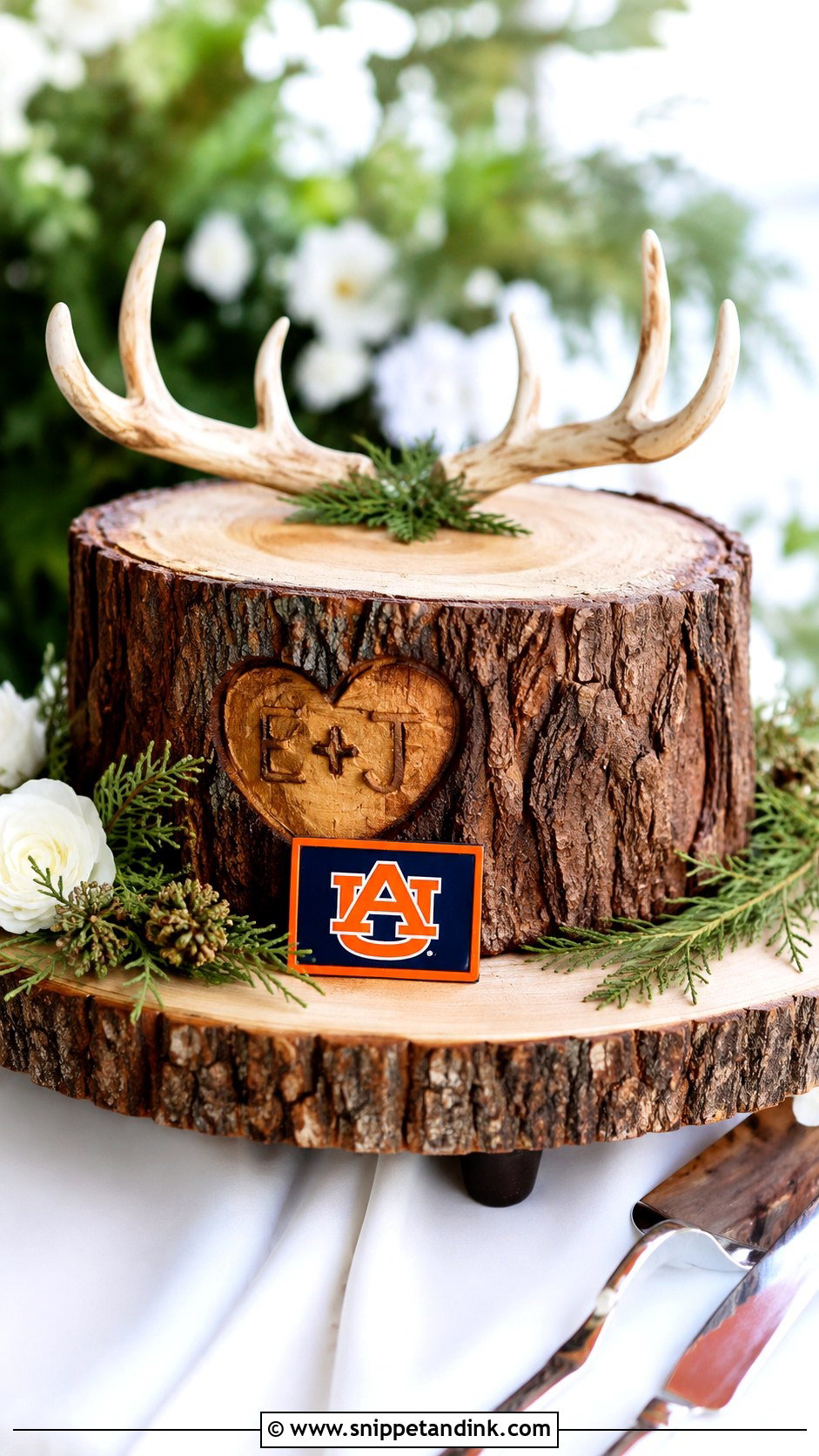 Auburn Hunting Groom Cake - Snippet and Ink - 20 Auburn Wedding Groom Cake Ideas