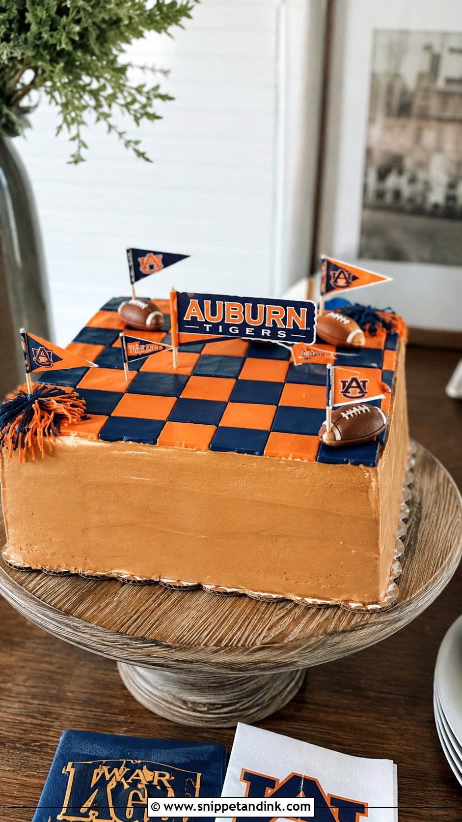 Auburn Tailgate Groom Cake - Snippet and Ink - 20 Auburn Wedding Groom Cake Ideas