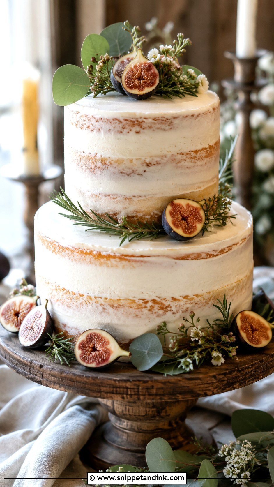 Autumn Wedding Cake With Fresh Figs - Snippet and Ink - 20 Autumn Wedding Cake Ideas