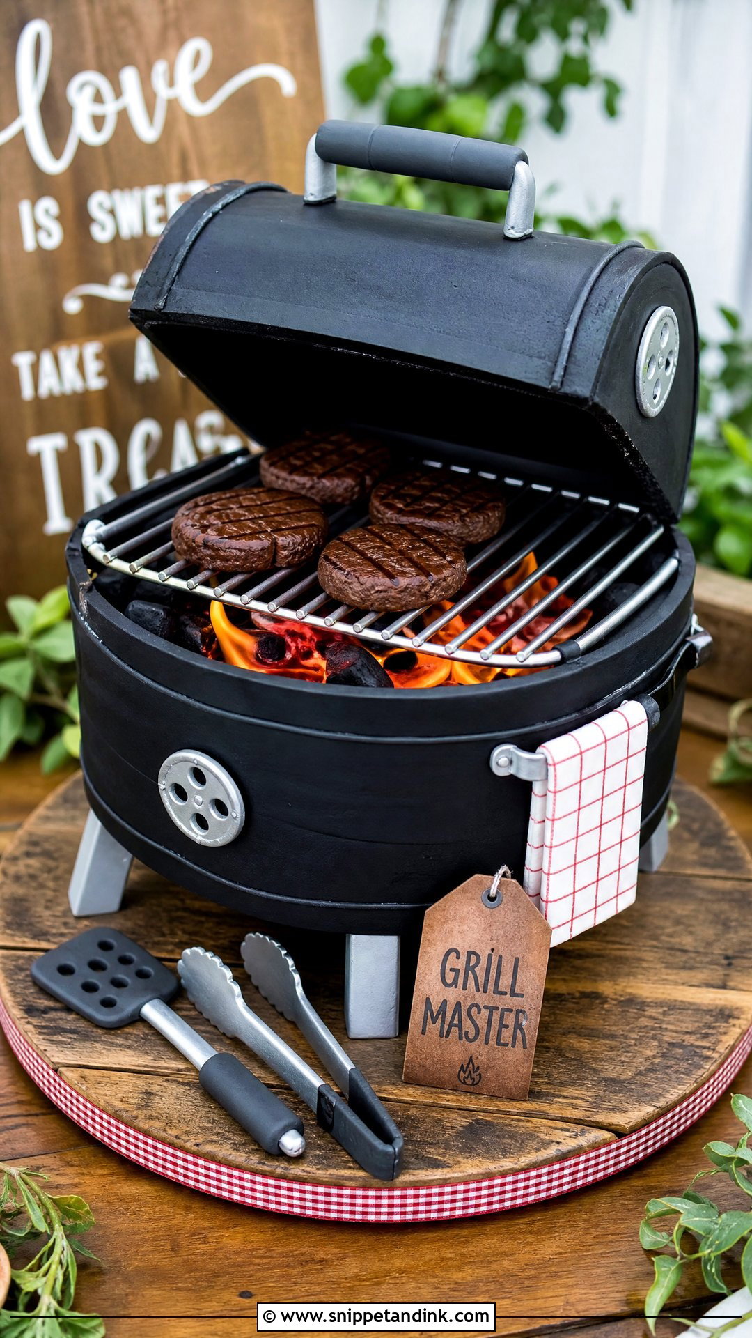 BBQ Grooms Cake - Snippet and Ink - 25 Grooms Cake Ideas