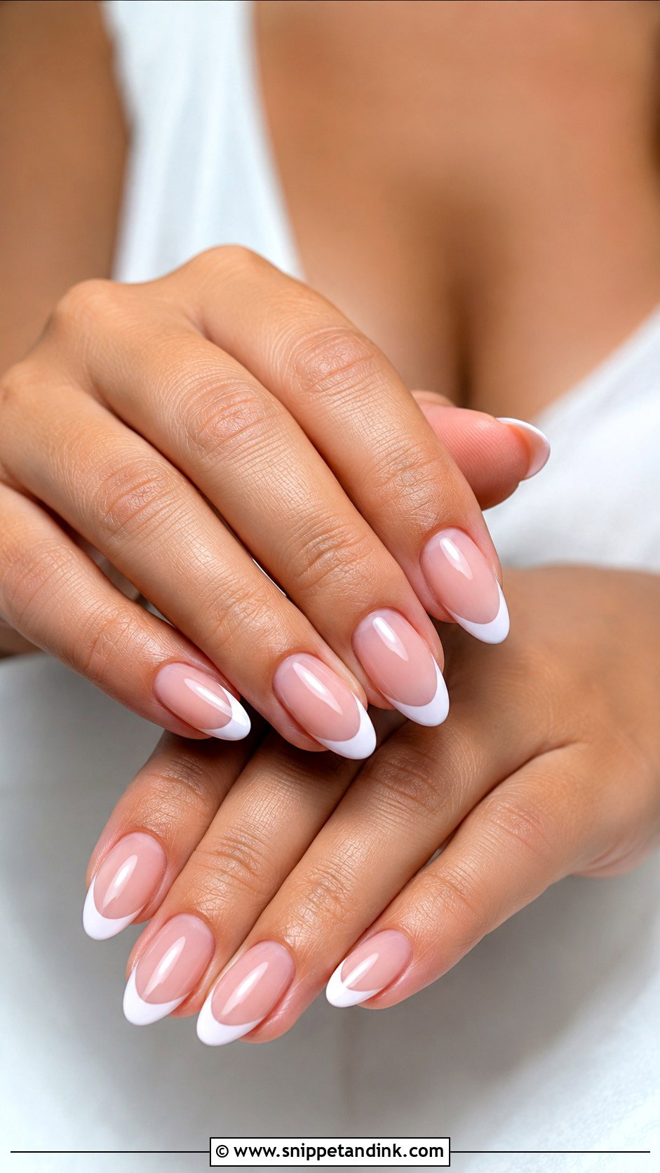 BIAB French Tip Wedding Nails - Snippet and Ink - 20 Wedding Nails BIAB