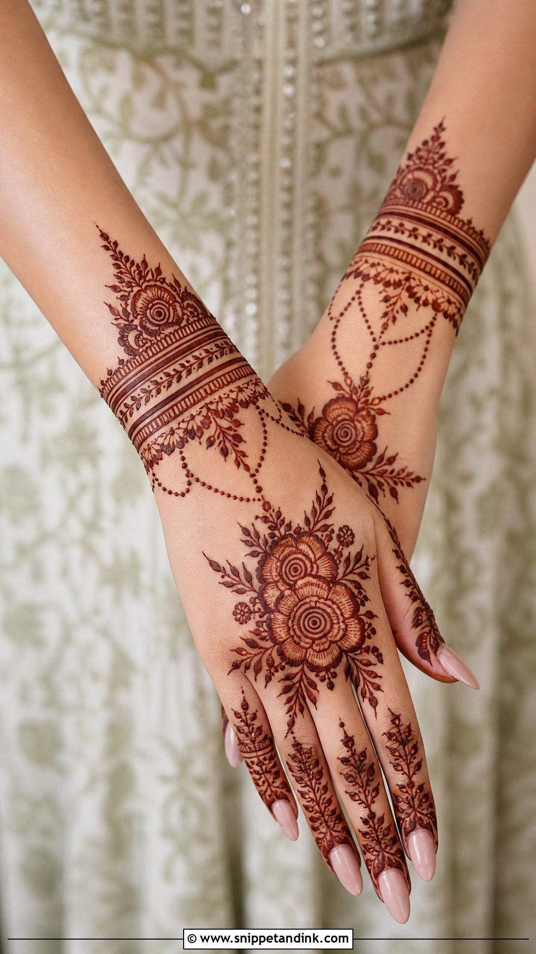 Baat Pakki Back Hand Mehndi Design - Snippet and Ink - 30 Baat Pakki Mehndi Design Ideas