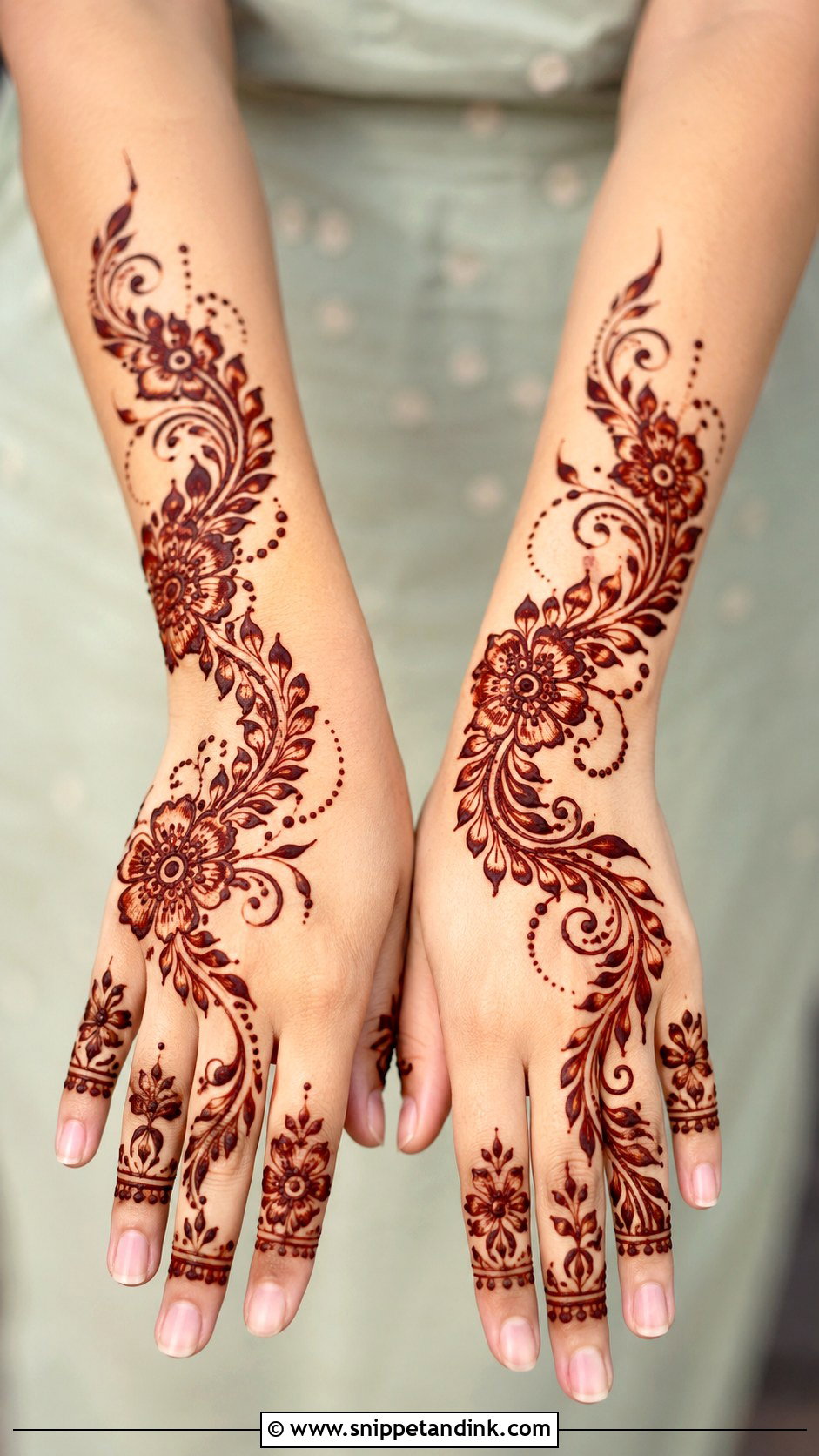 Baby Arabic Mehndi Design - Snippet and Ink - 35 Baby Mehndi Design Ideas