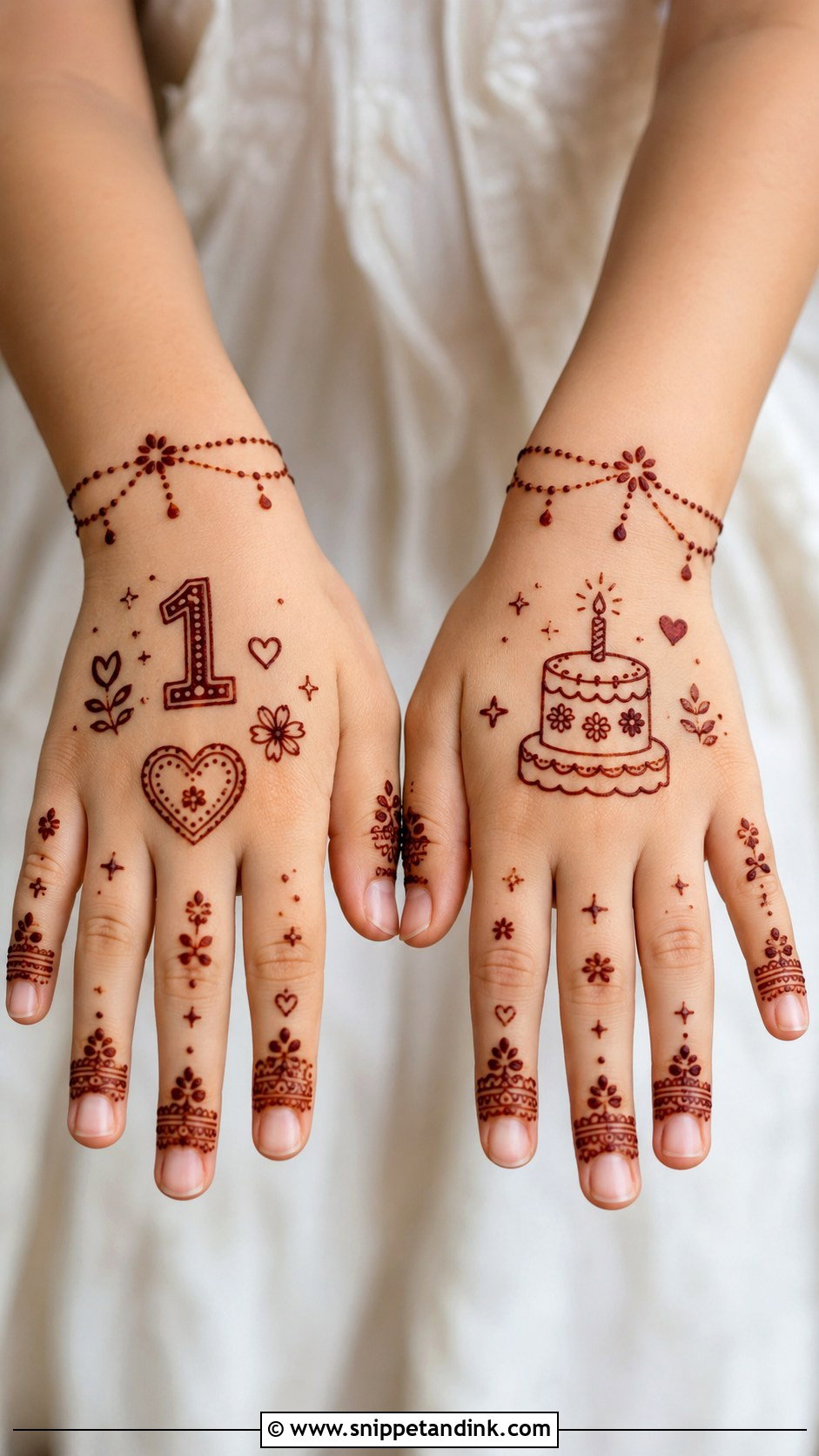 Baby Birthday Mehndi Design - Snippet and Ink - 35 Baby Mehndi Design Ideas