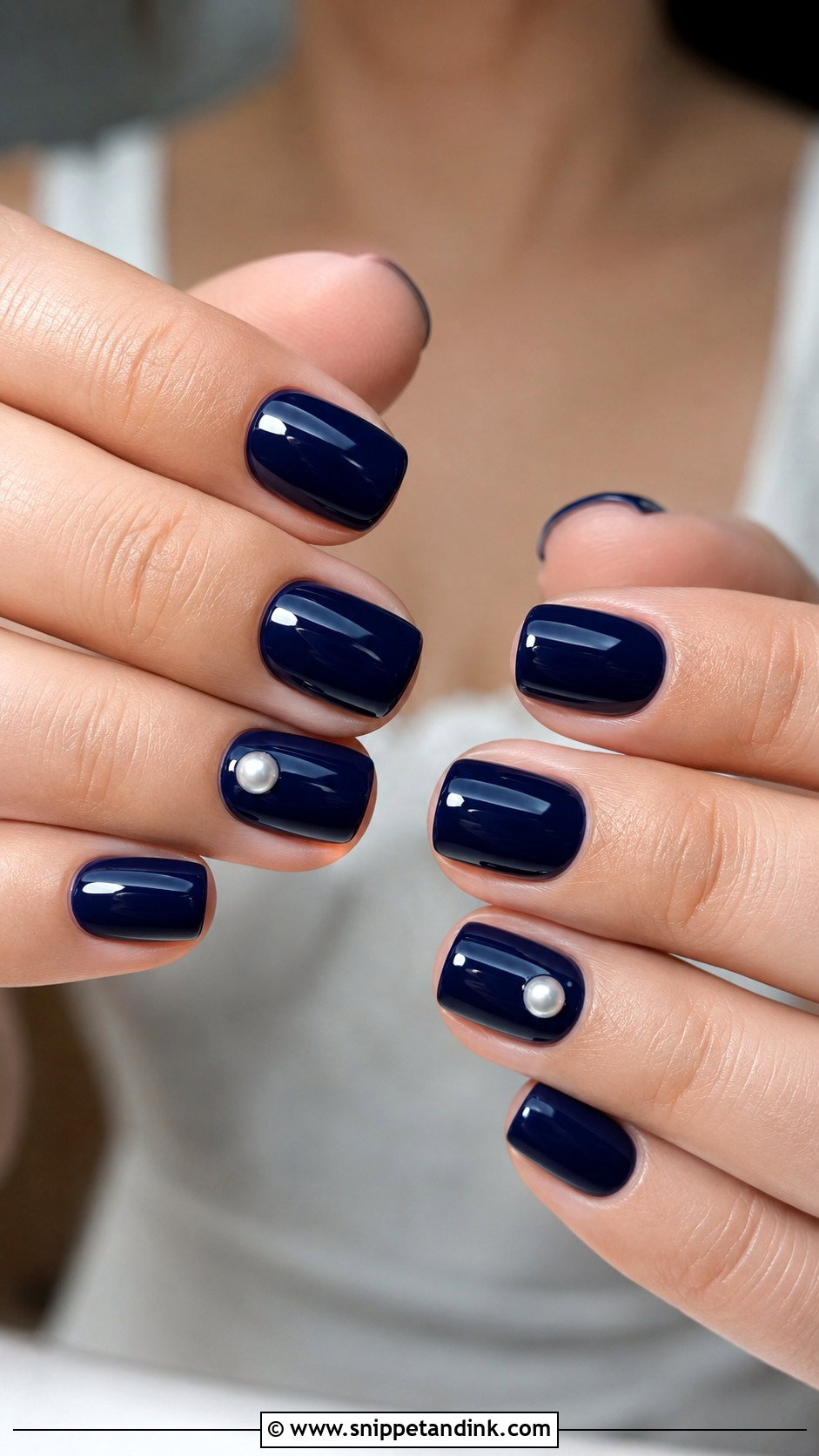 Baby Blue French Tip Wedding Nails - Snippet and Ink - 20 Blue Nails for Wedding