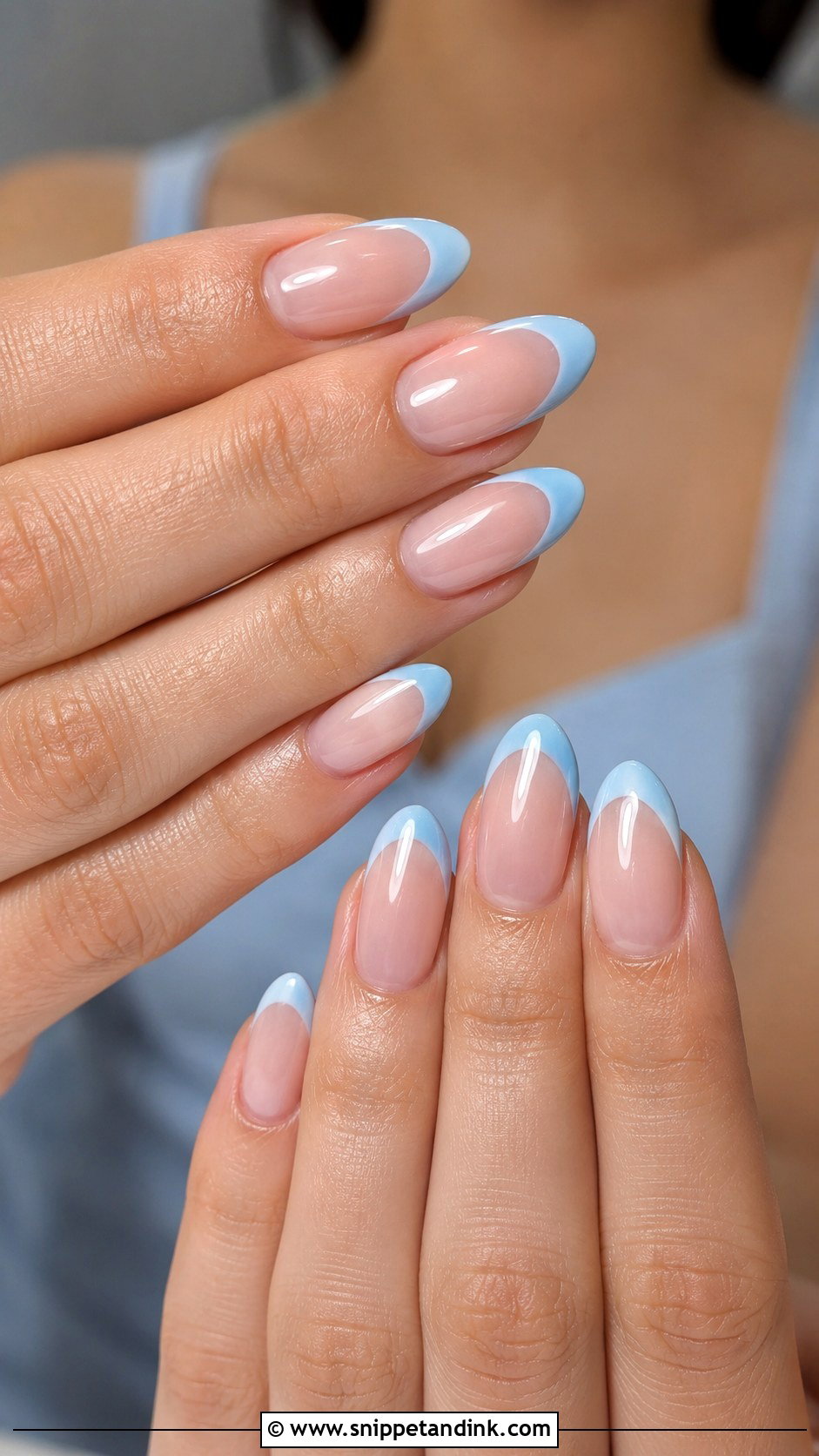 Baby Blue Spring Wedding Guest Nails - Snippet and Ink - 20 Spring Wedding Guest Nails