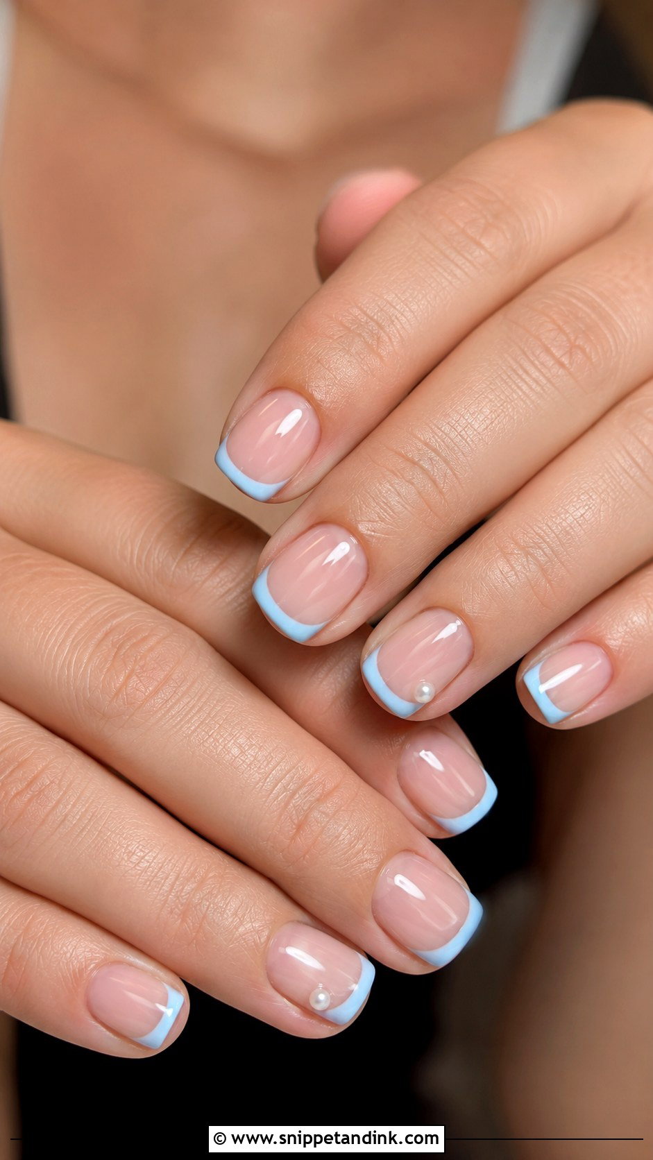 Baby Blue Wedding Guest Nails - Snippet and Ink - 20 Cute Wedding Guest Nails