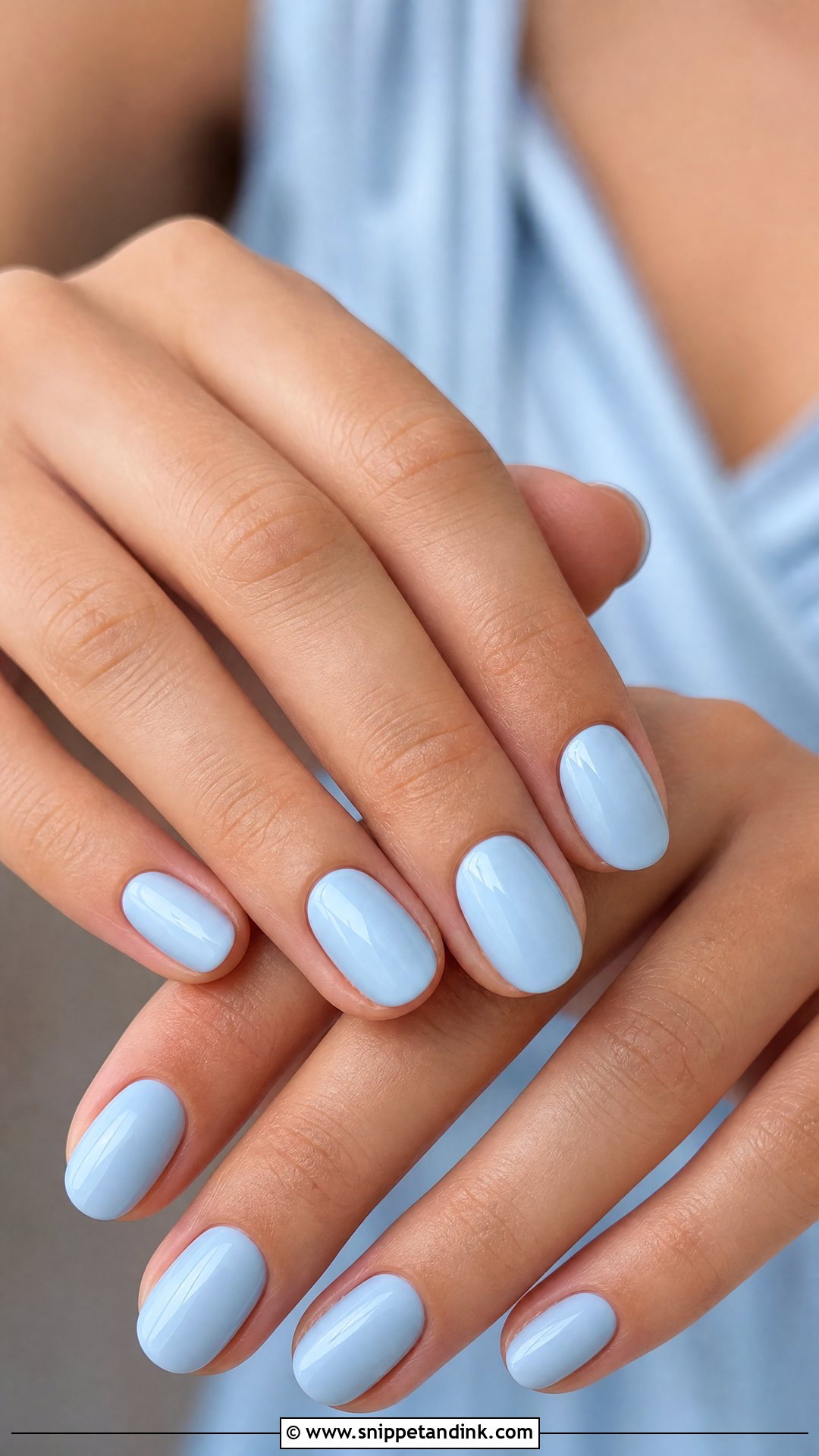 Baby Blue Wedding Guest Nails - Snippet and Ink - 35 Wedding Guest Nails