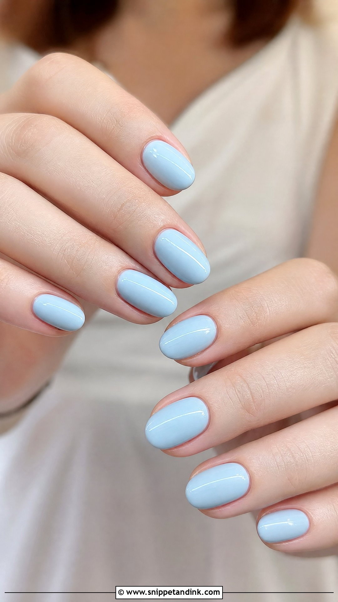 Baby Blue Wedding Guest Nails - Snippet and Ink - 20 Cute Nails for Wedding Guest
