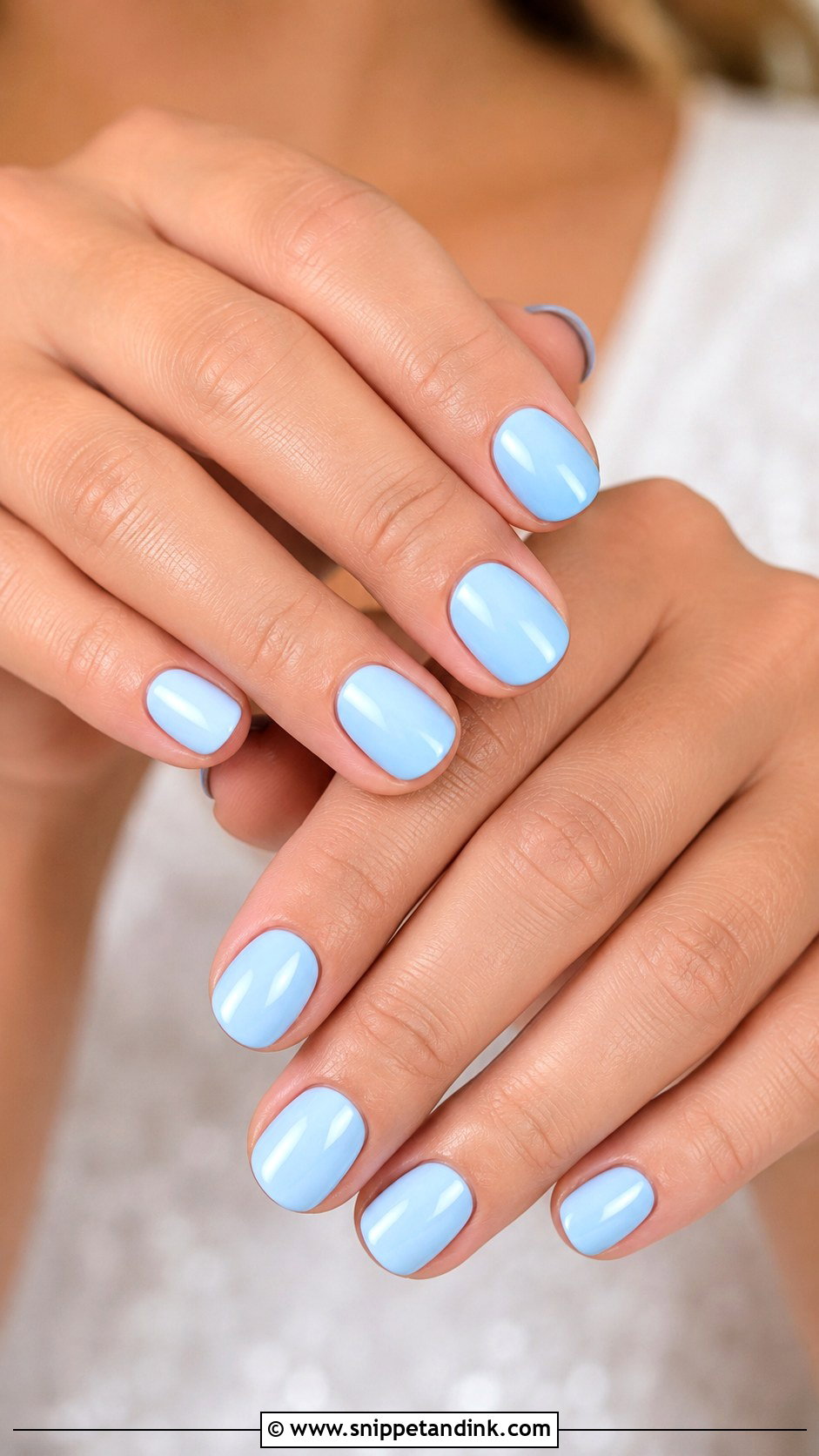Baby Blue Wedding Nails - Snippet and Ink - 20 Wedding Nails with Blue