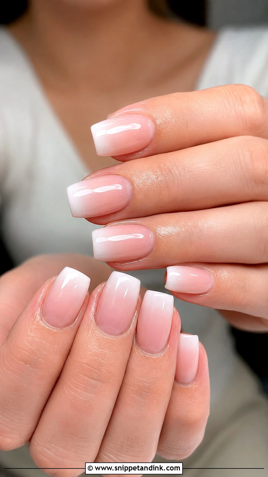Baby Boomer Bridal Nails - Snippet and Ink - 20 Bridal Wedding Nail Designs