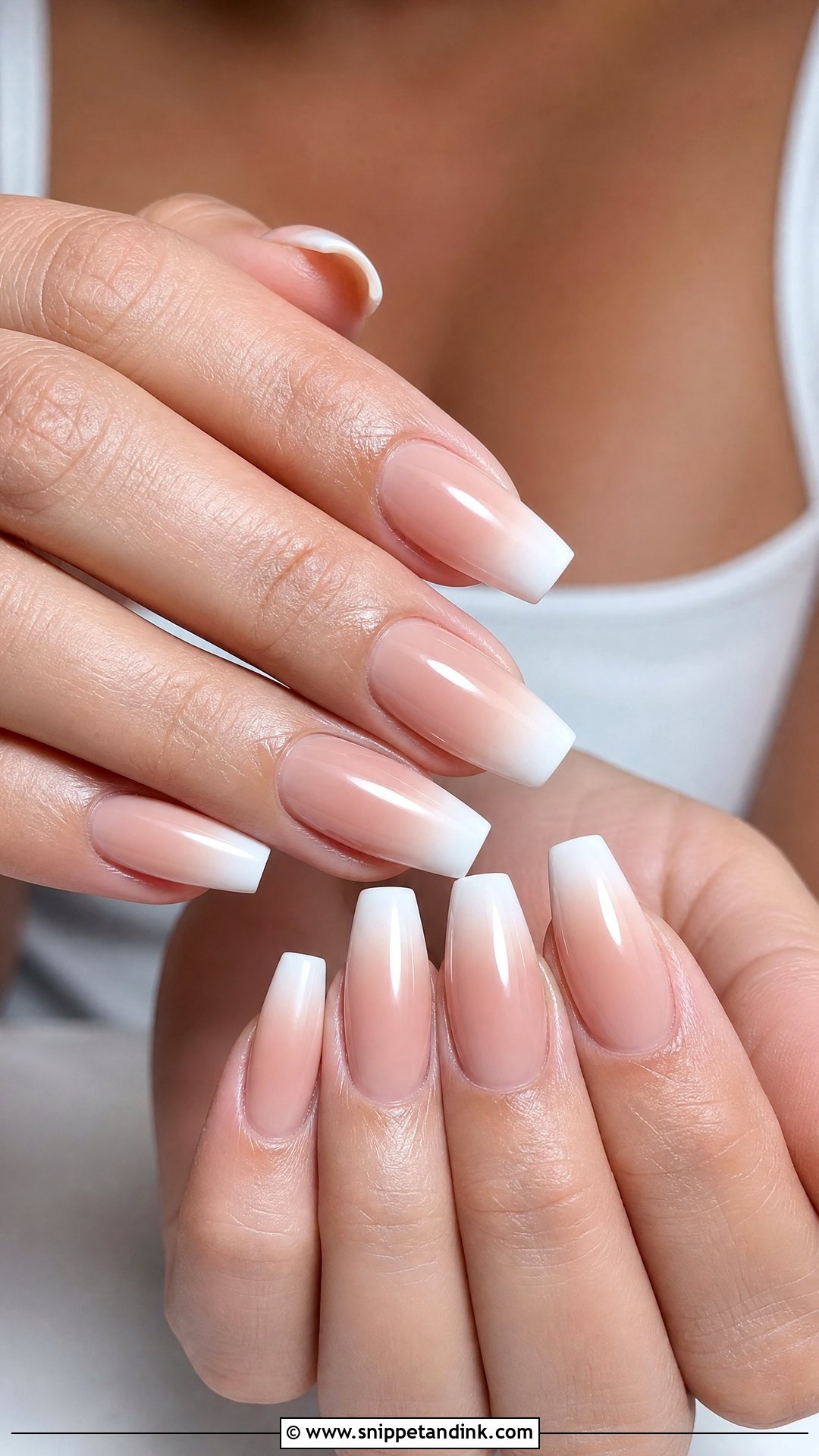 Baby Boomer Bridal Nails - Snippet and Ink - 25 Simple Bridal Wedding Nails for Bride