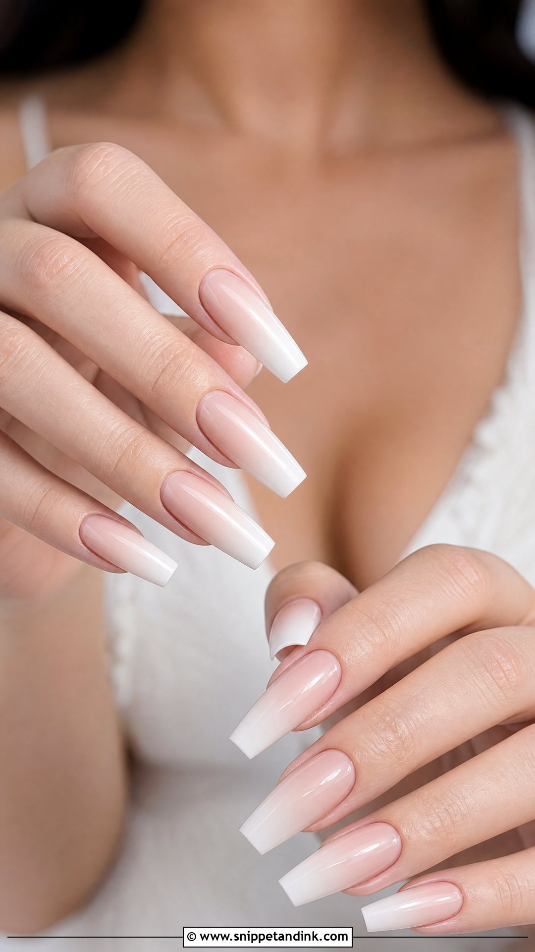 Baby Boomer Bridal Nails - Snippet and Ink - 25 Unique Bridal Nails