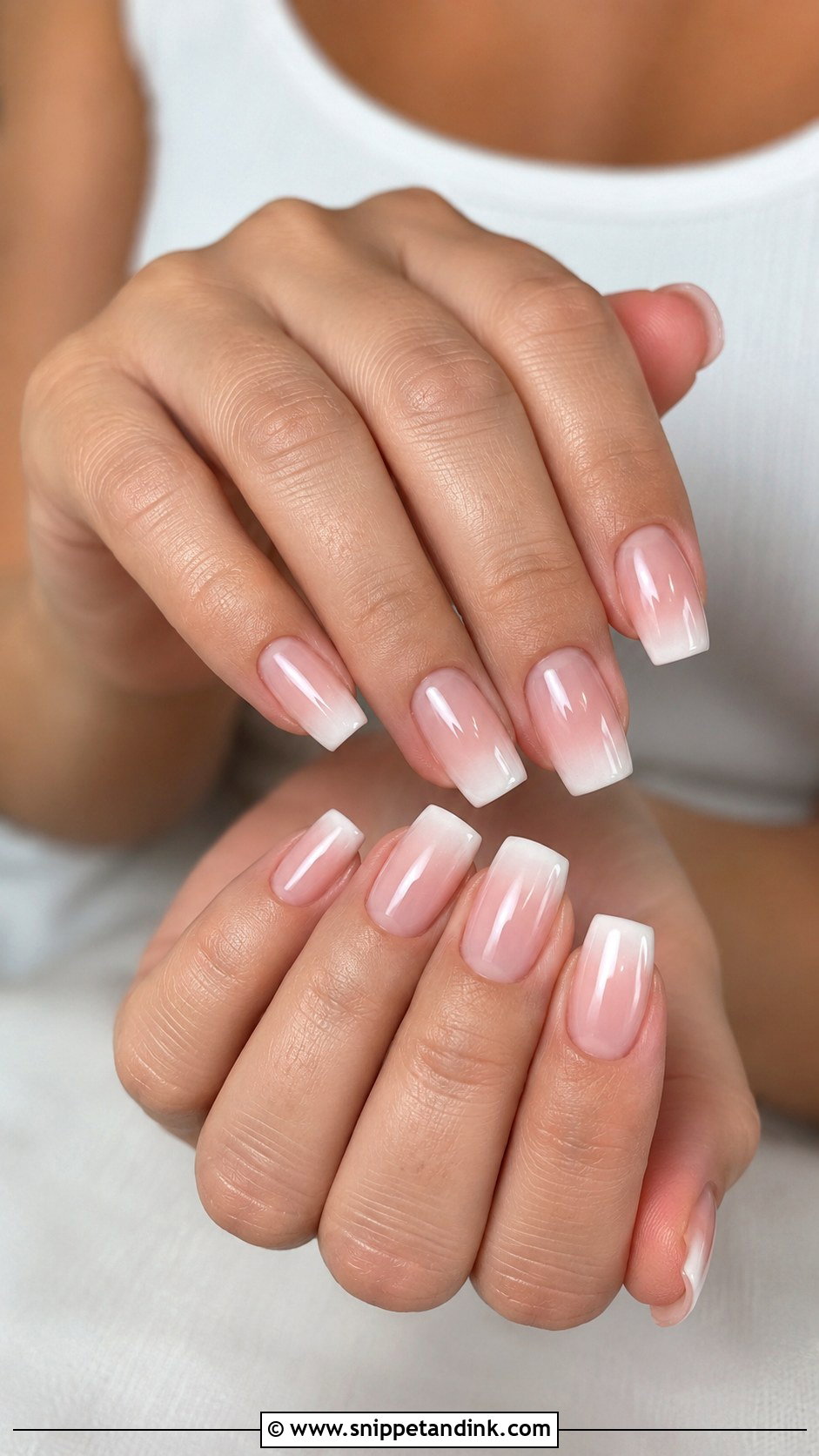 Baby Boomer Bridal Nails - Snippet and Ink - 30 Bridal Nail Art Designs Wedding Day